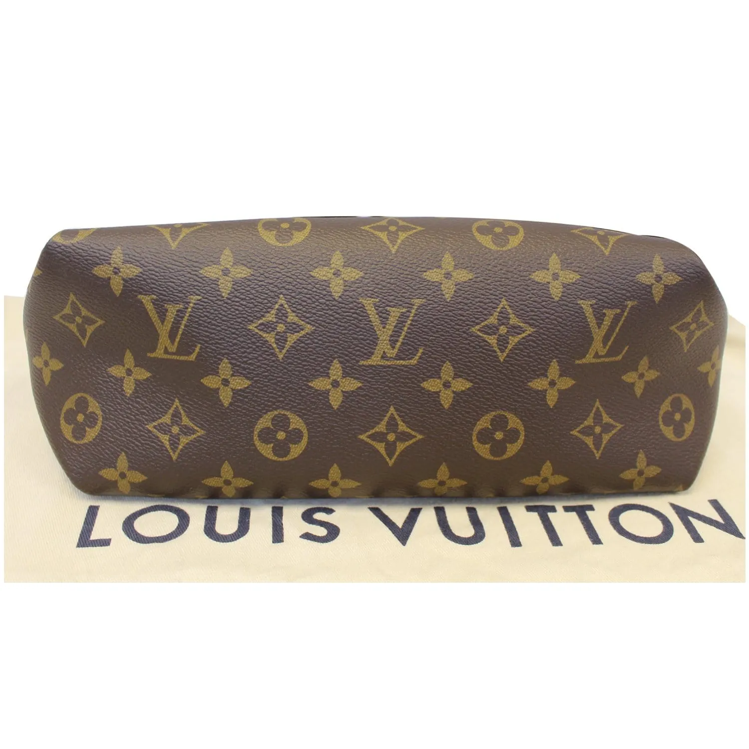 LOUIS VUITTON Flower Zipped PM Monogram Canvas Tote Bag Brown