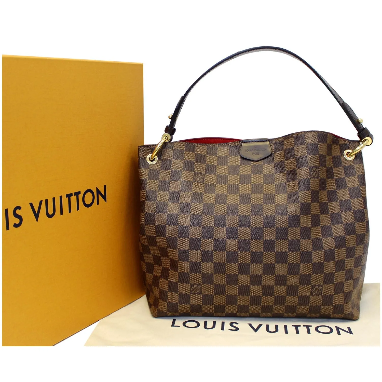 LOUIS VUITTON Graceful PM Dmaier Ebene Shoulder Bag Brown