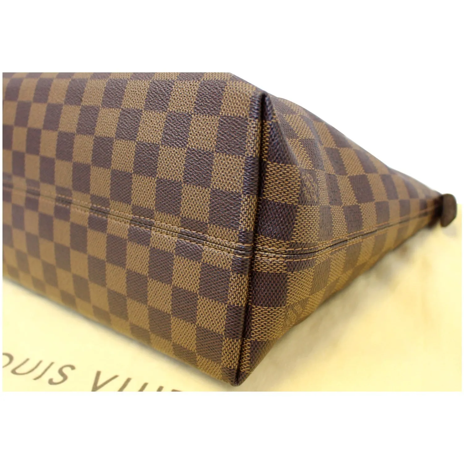 LOUIS VUITTON Iena PM Damier Ebene Shoulder Bag Brown