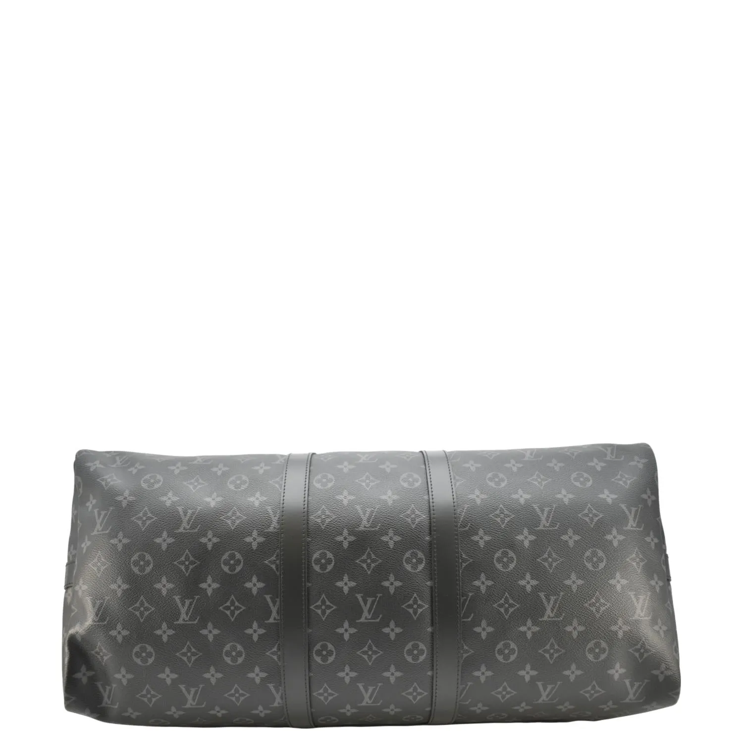 LOUIS VUITTON Keepall 55 Bandouliere Monogram Eclipse Travel Bag Black