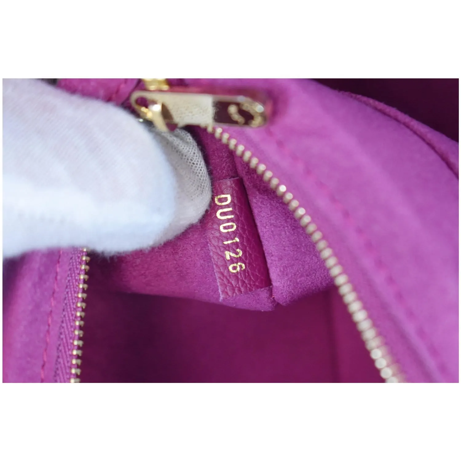 LOUIS VUITTON Kimono Monogram Calfskin Tote Bag Brown/Magenta