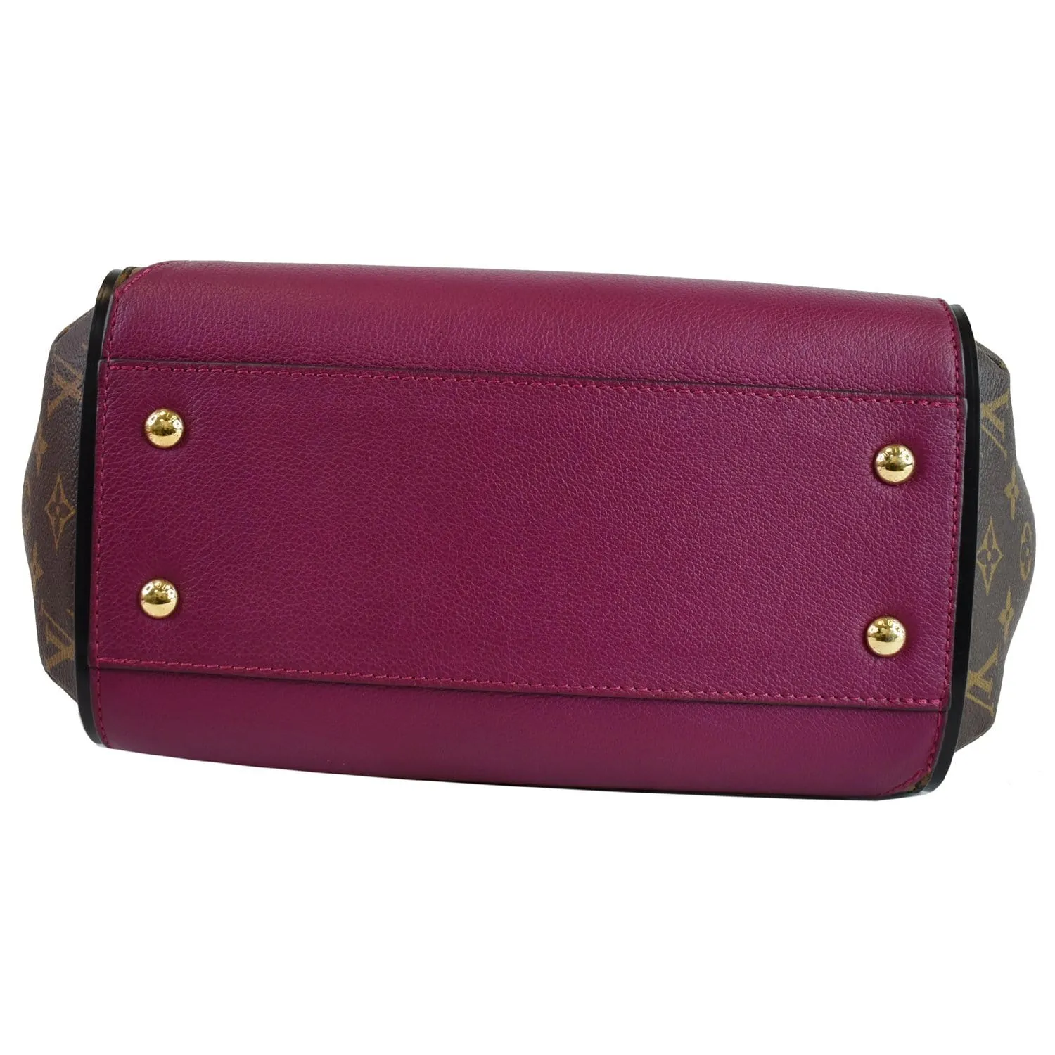 LOUIS VUITTON Kimono Monogram Calfskin Tote Bag Brown/Magenta
