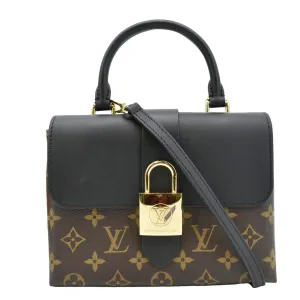 LOUIS VUITTON Locky BB Monogram Canvas Shoulder Bag Brown