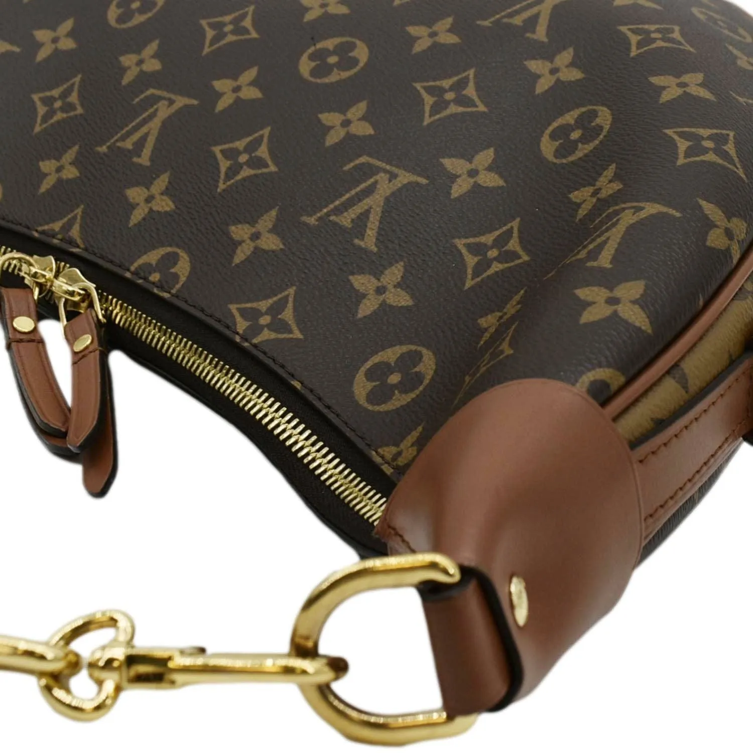 LOUIS VUITTON Loop Reverse Monogram Canvas Shoulder Bag Brown