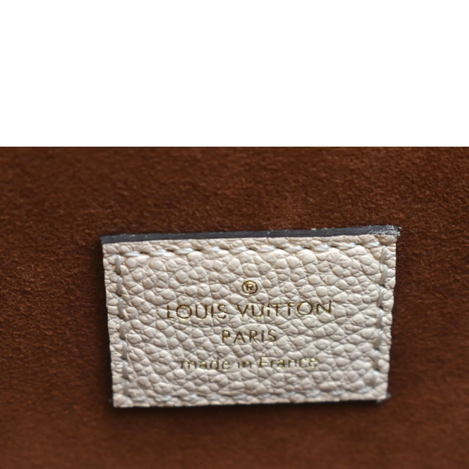 LOUIS VUITTON Metis Pochette Empreinte Leather Crossbody Bag Ivory