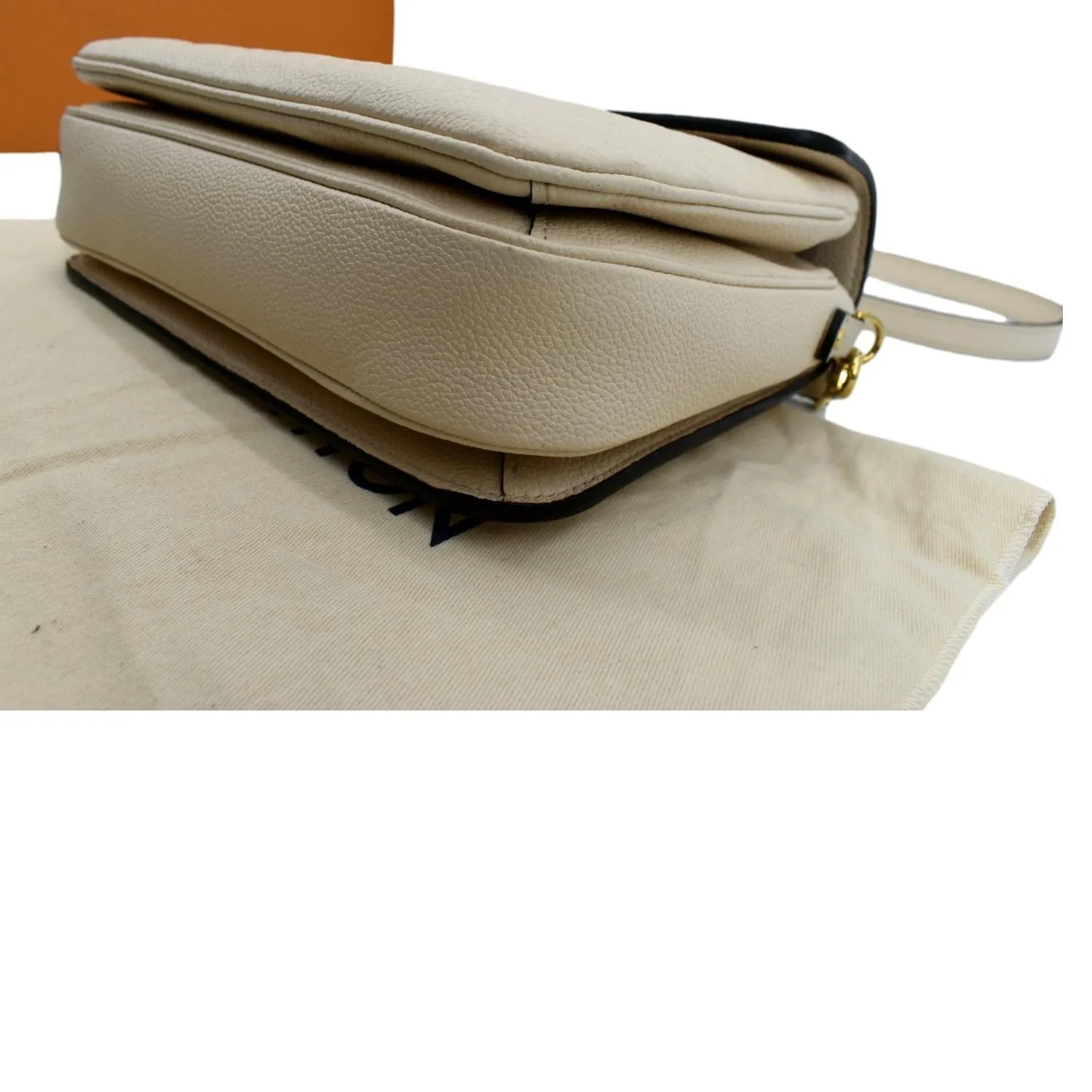 LOUIS VUITTON Metis Pochette Empreinte Leather Crossbody Bag Ivory