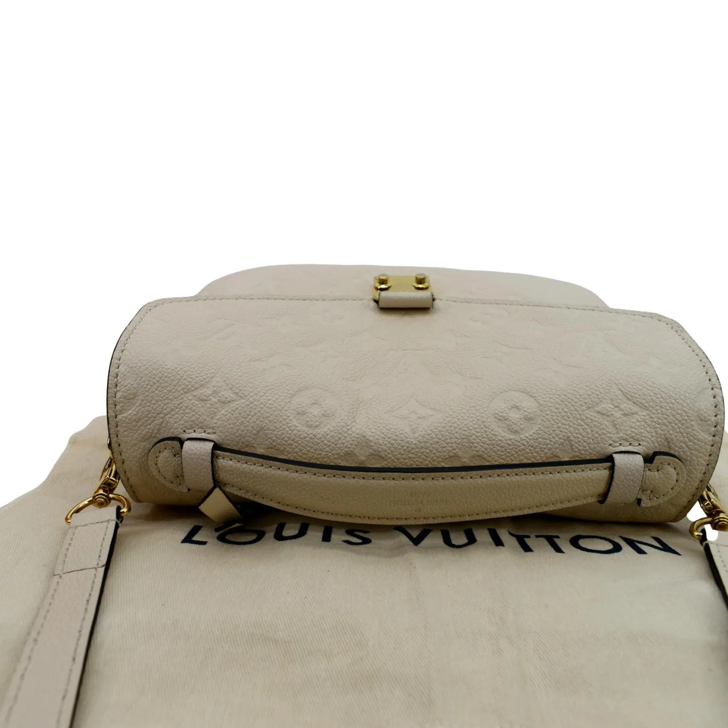 LOUIS VUITTON Metis Pochette Empreinte Leather Crossbody Bag Ivory