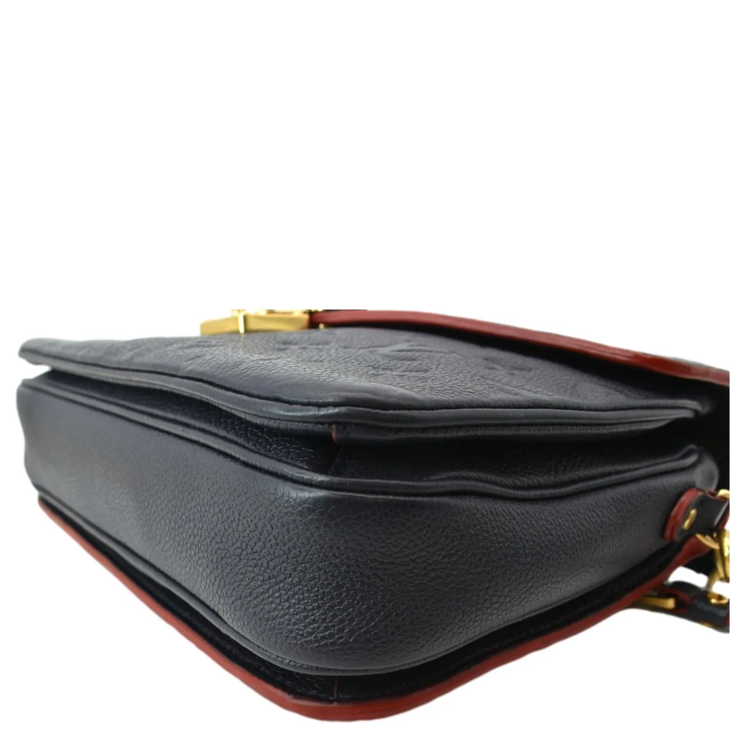 LOUIS VUITTON Metis Pochette Empreinte Leather Crossbody Bag Navy Blue