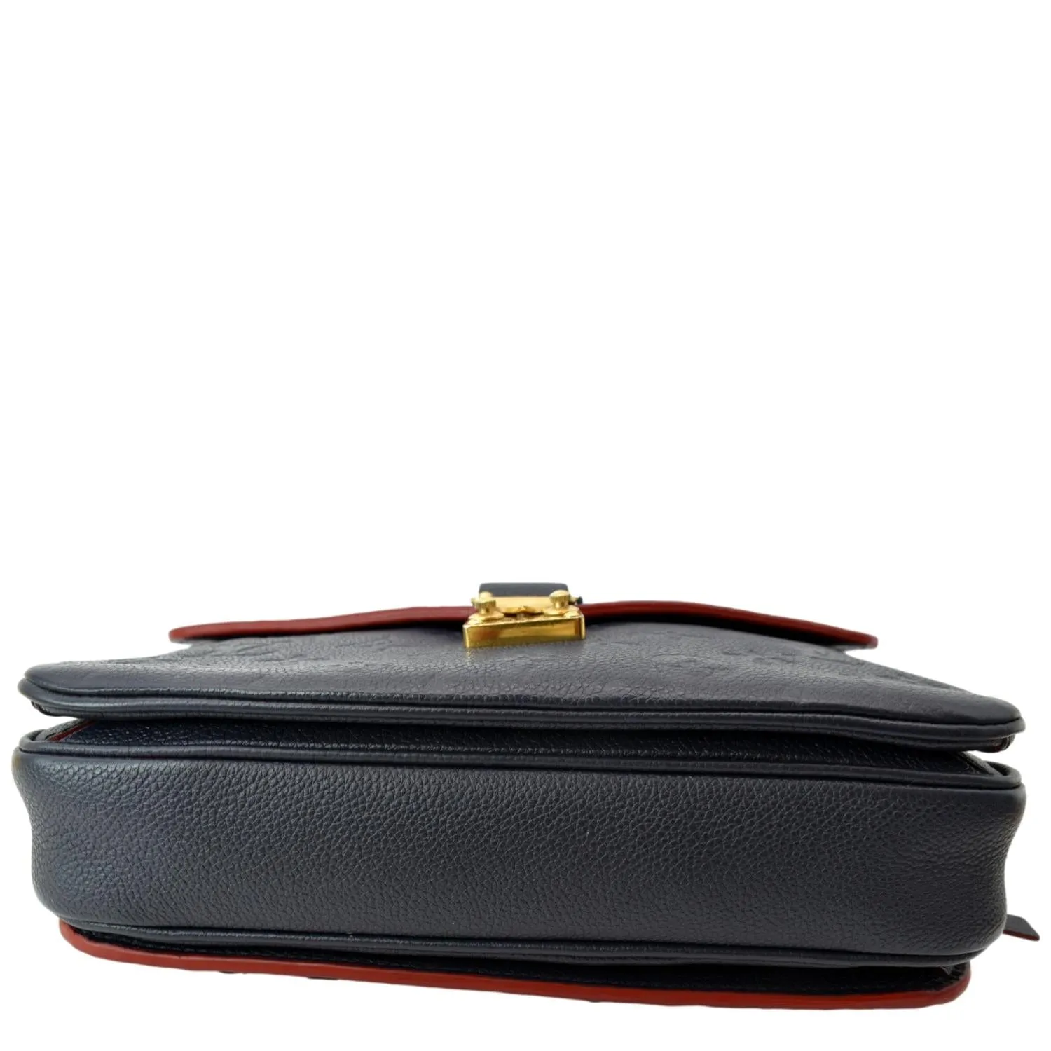LOUIS VUITTON Metis Pochette Empreinte Leather Crossbody Bag Navy Blue