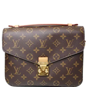 LOUIS VUITTON Metis Pochette Monogram Canvas Crossbody Bag Brown