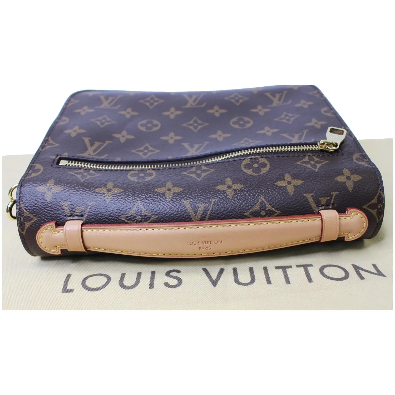 LOUIS VUITTON Metis Pochette Monogram Canvas Crossbody Bag Brown