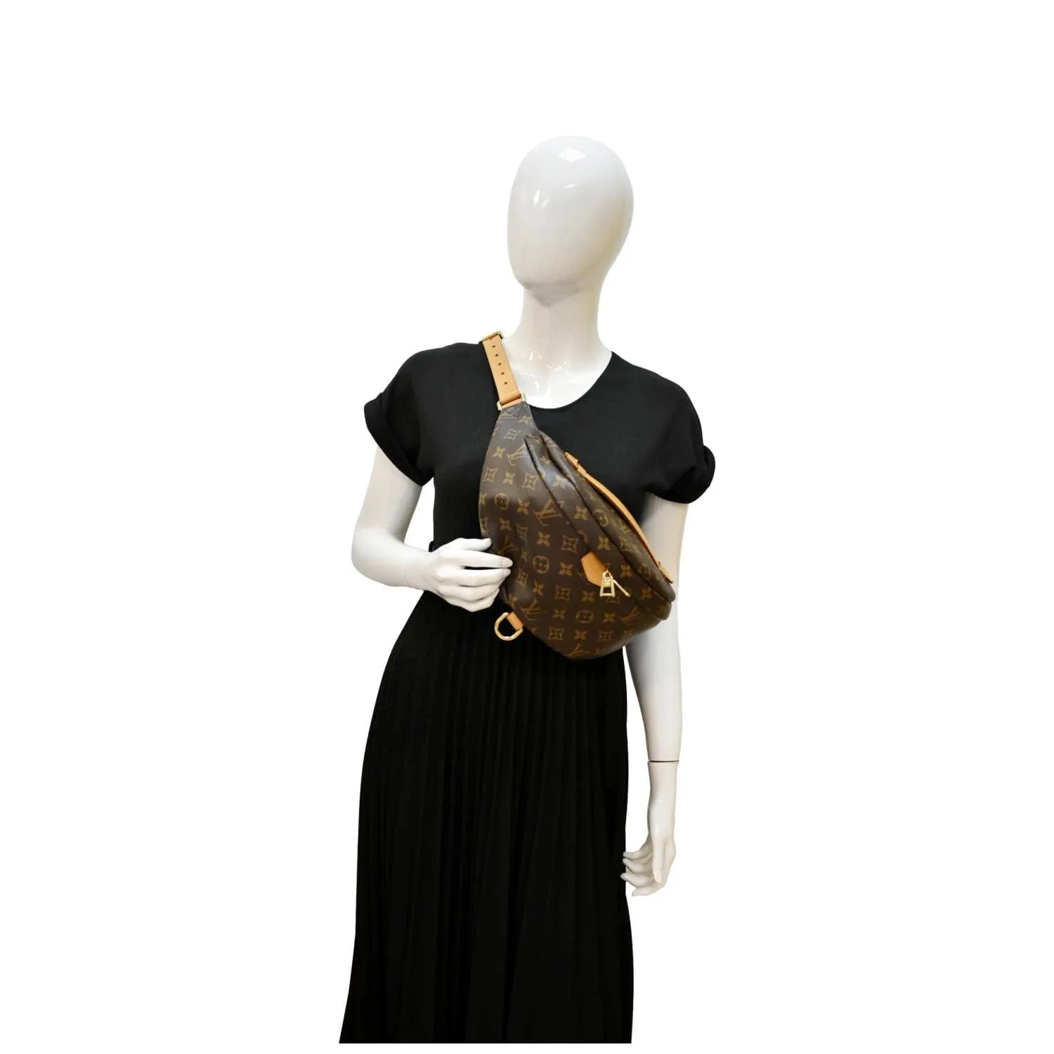 LOUIS VUITTON Monogram Canvas Bumbag Brown