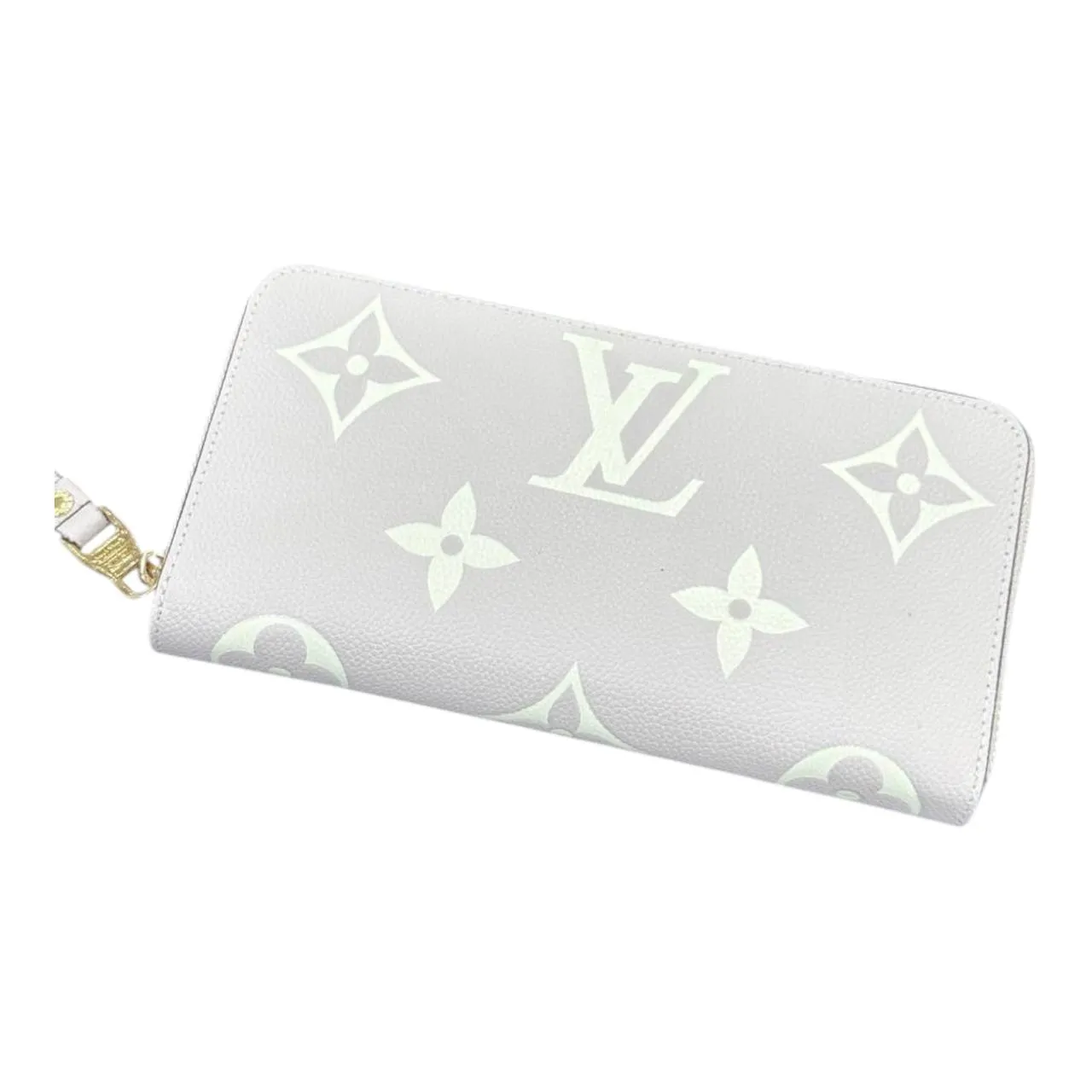 Louis Vuitton Monogram Zip Wallet – Icy White Elegance Edition ❄️✨