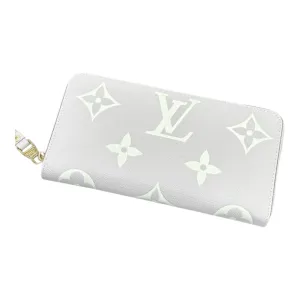 Louis Vuitton Monogram Zip Wallet – Icy White Elegance Edition ❄️✨