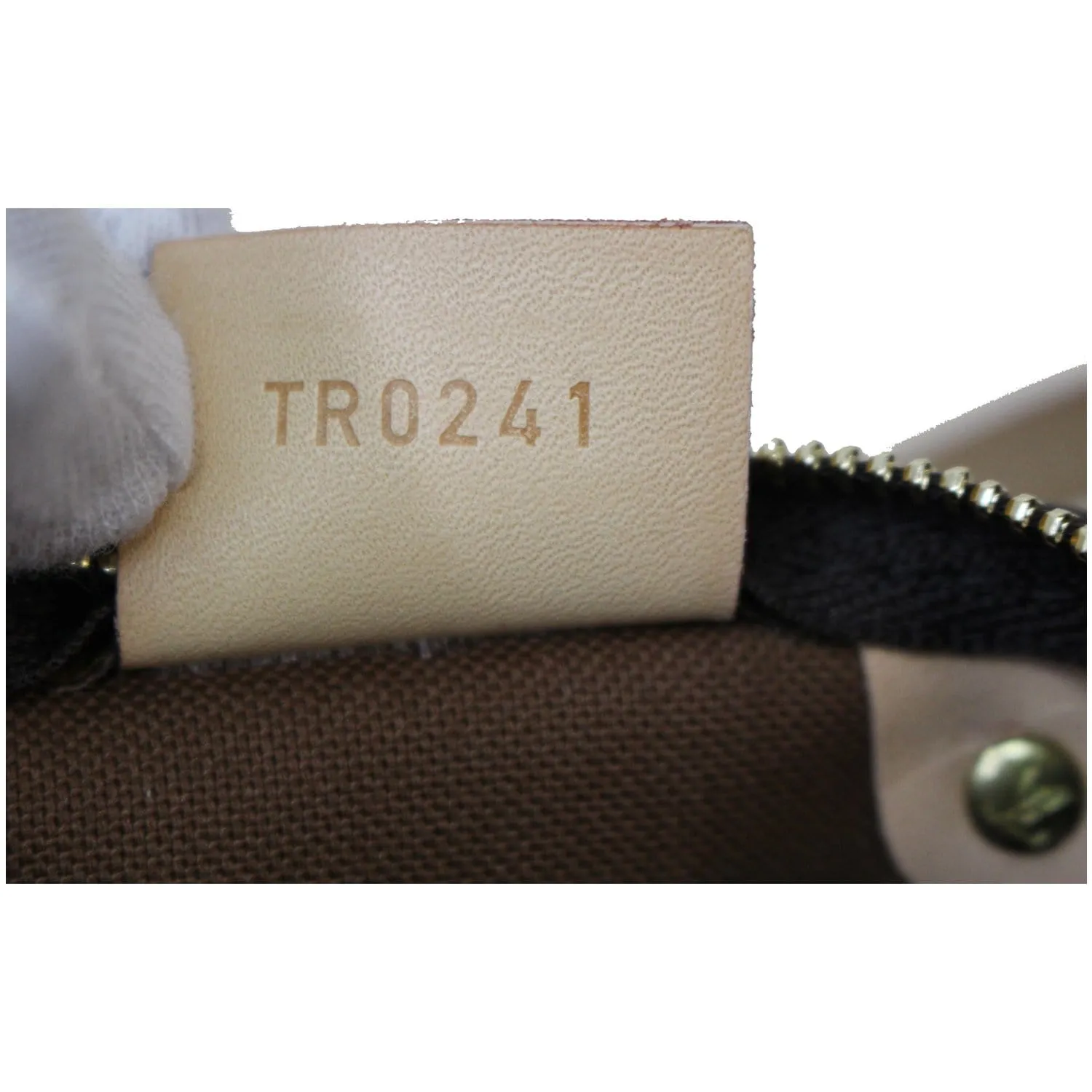 LOUIS VUITTON Nano Speedy Monogram Canvas Crossbody Bag Brown