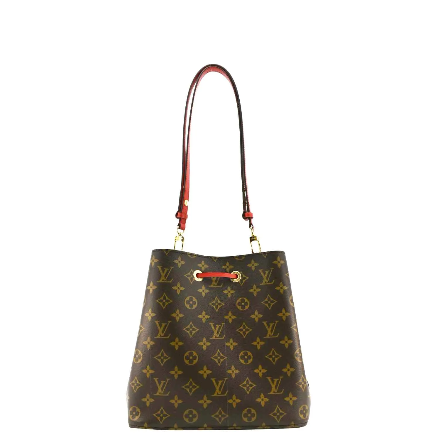 LOUIS VUITTON NeoNoe Monogram Canvas Shoulder Bag Red