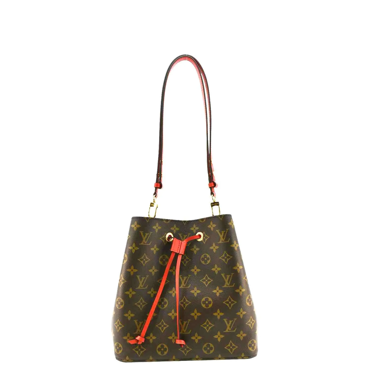 LOUIS VUITTON NeoNoe Monogram Canvas Shoulder Bag Red