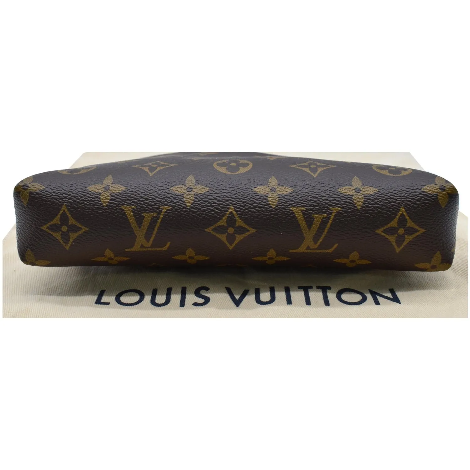 LOUIS VUITTON Pallas Monogram Canvas Clutch Crossbody Bag Cherry