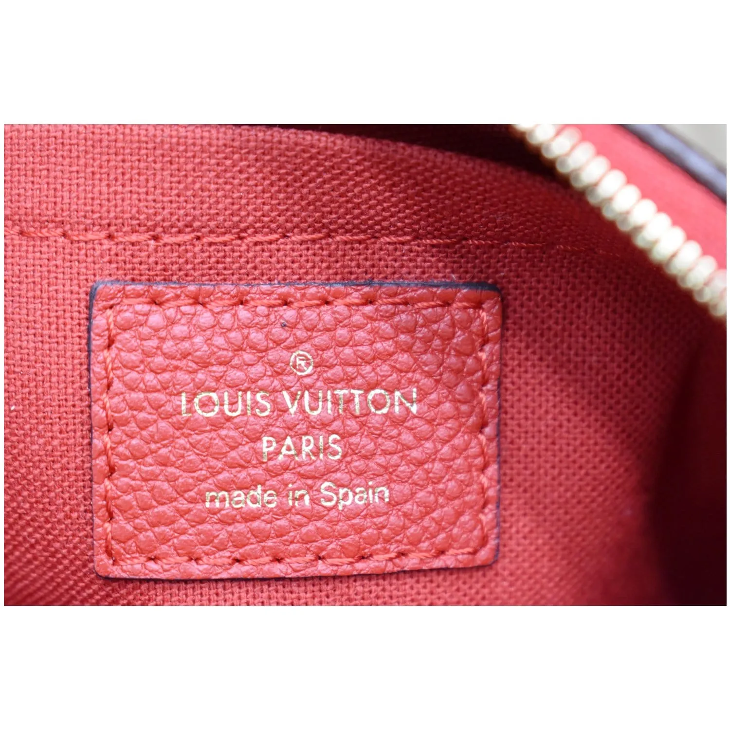 LOUIS VUITTON Pallas Monogram Canvas Clutch Crossbody Bag Cherry