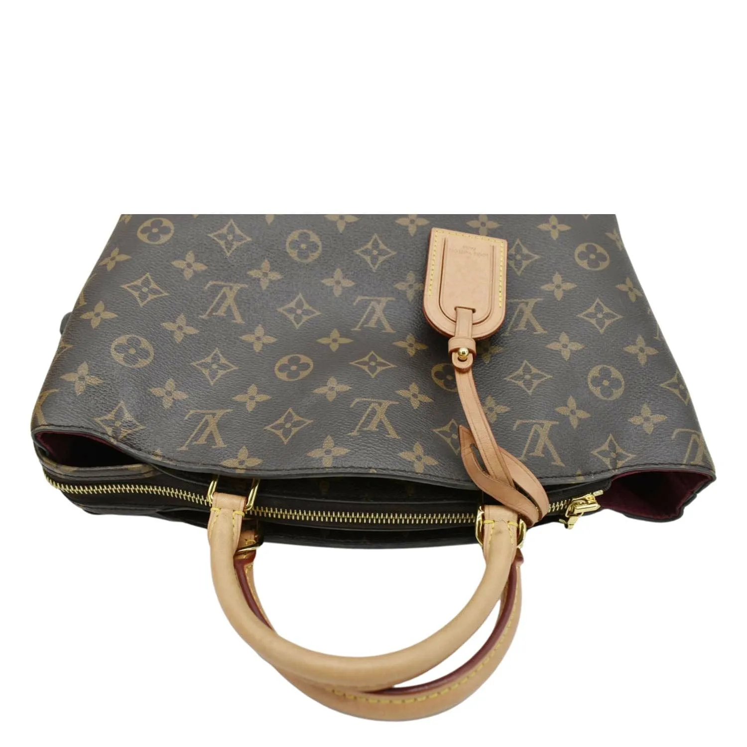 LOUIS VUITTON Petit Palais Monogram Canvas Shoulder Bag Brown