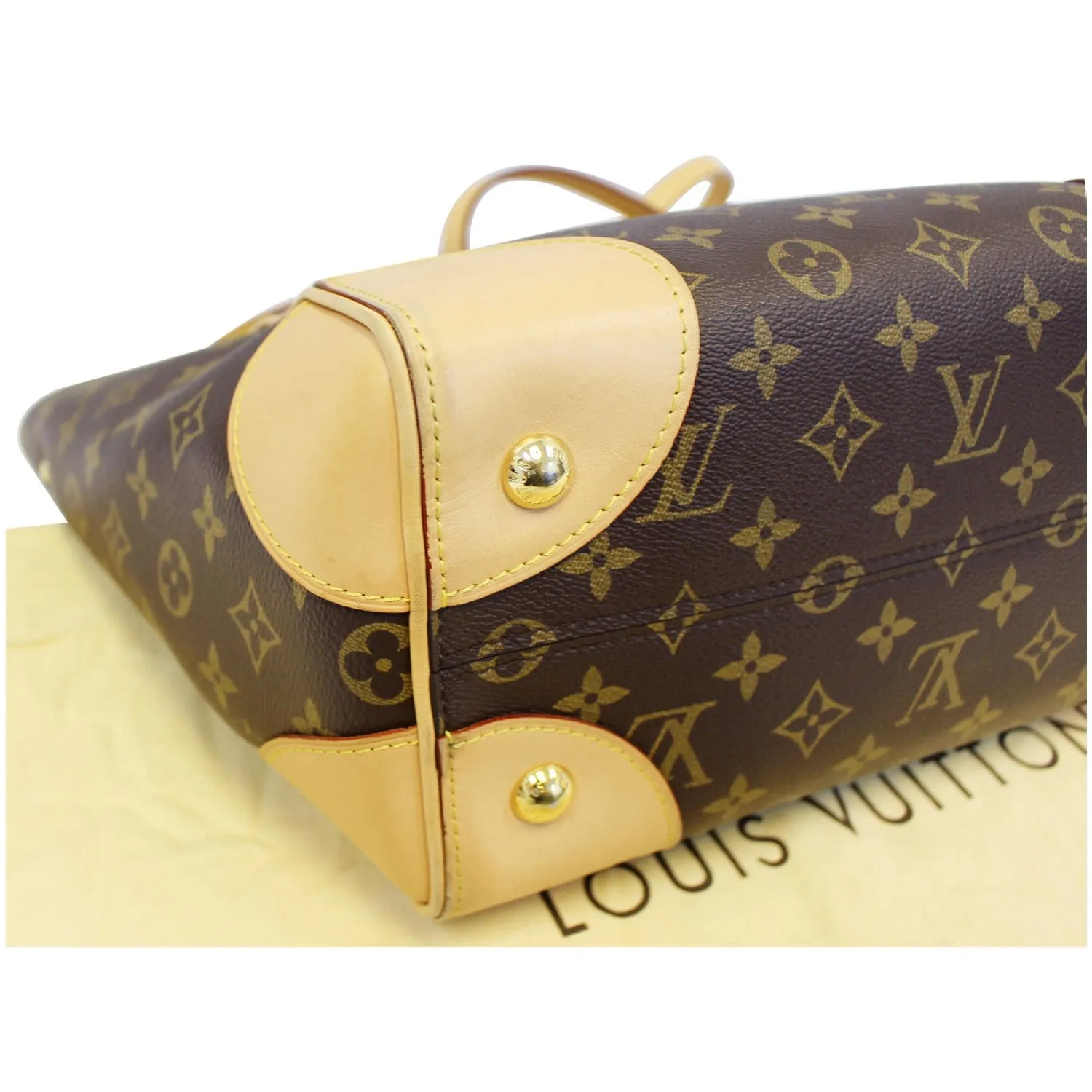 LOUIS VUITTON Phenix Monogram Canvas Shoulder Handbag Brown