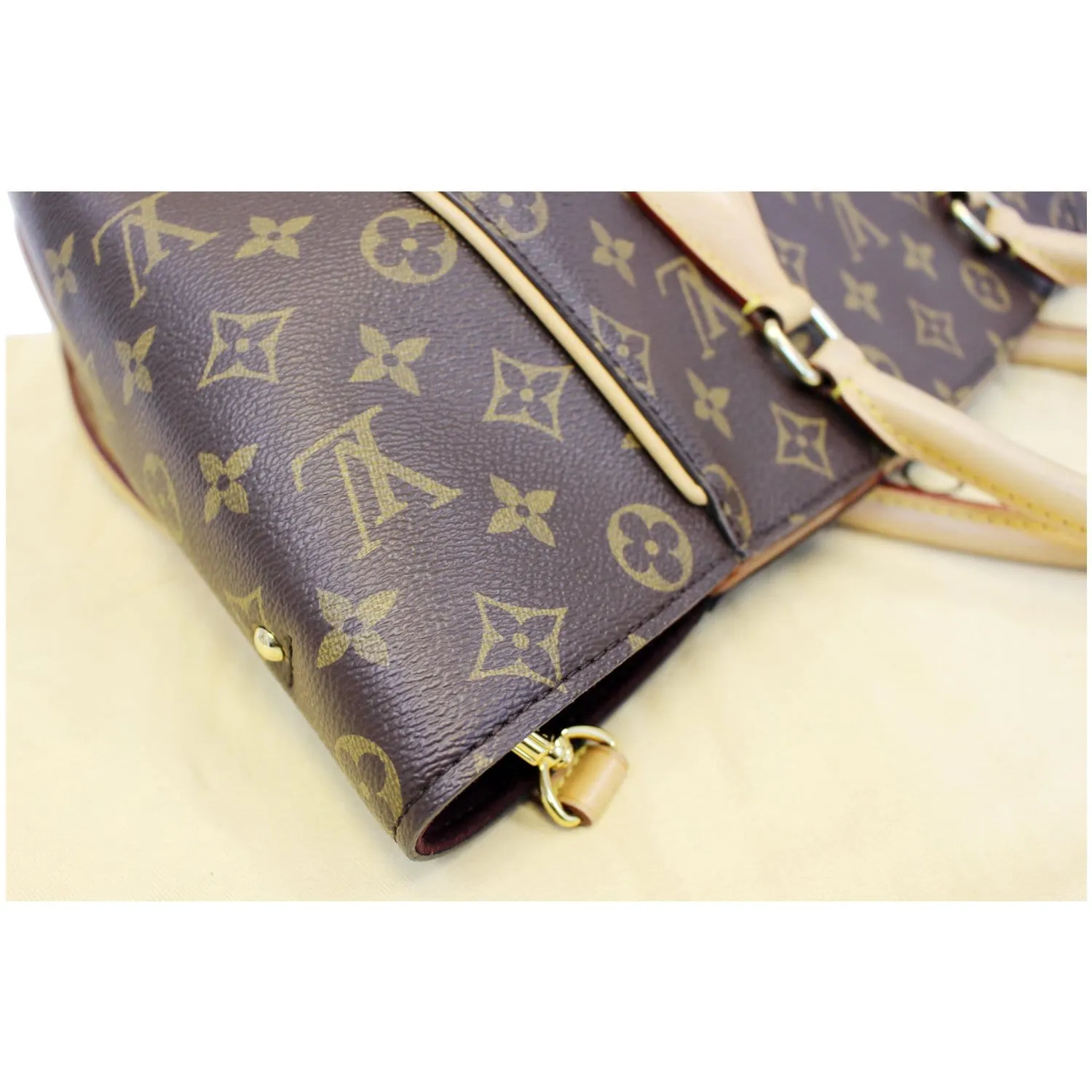 LOUIS VUITTON Phenix Monogram Canvas Shoulder Handbag Brown
