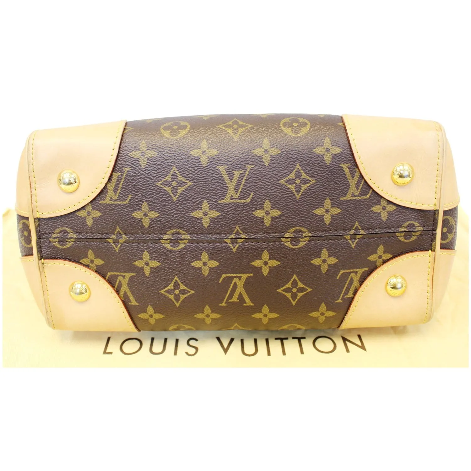 LOUIS VUITTON Phenix Monogram Canvas Shoulder Handbag Brown