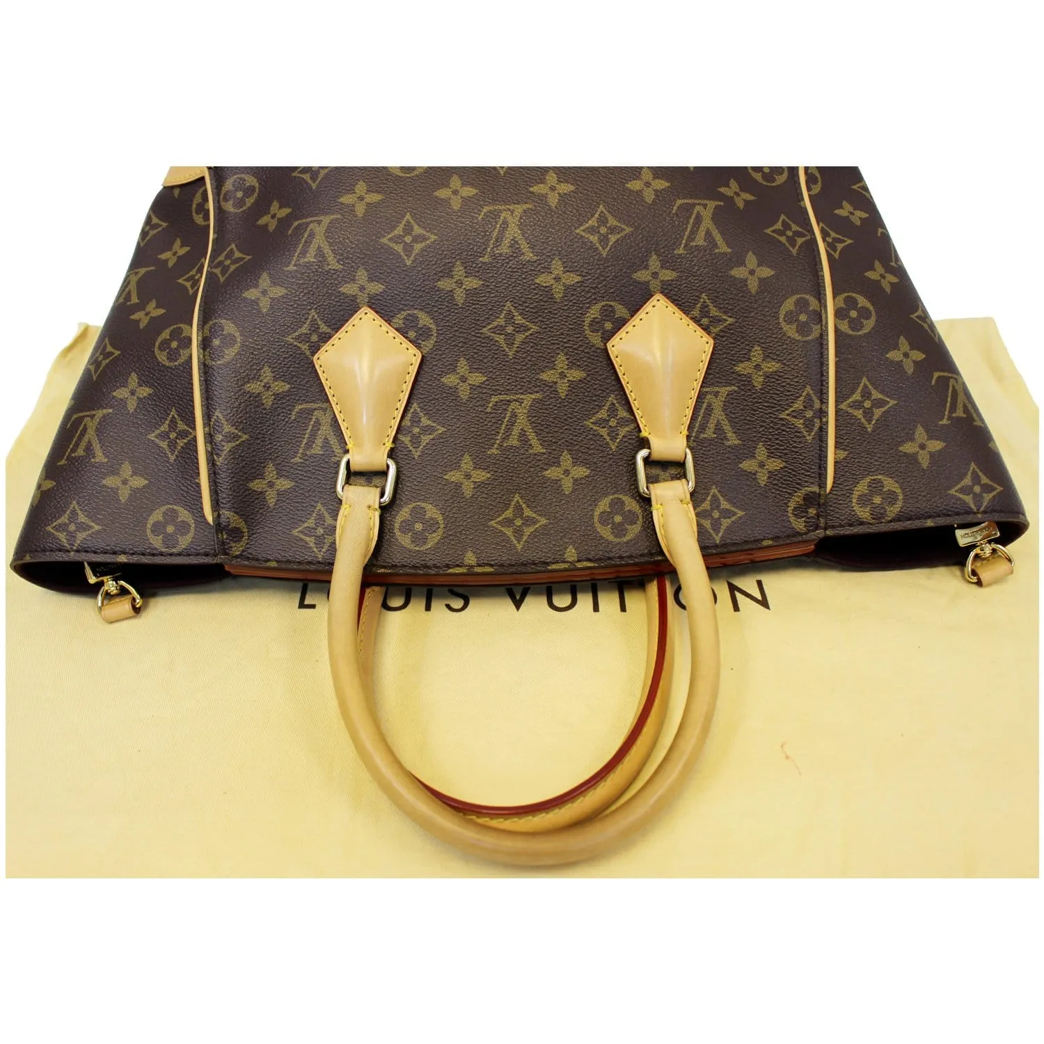 LOUIS VUITTON Phenix Monogram Canvas Shoulder Handbag Brown