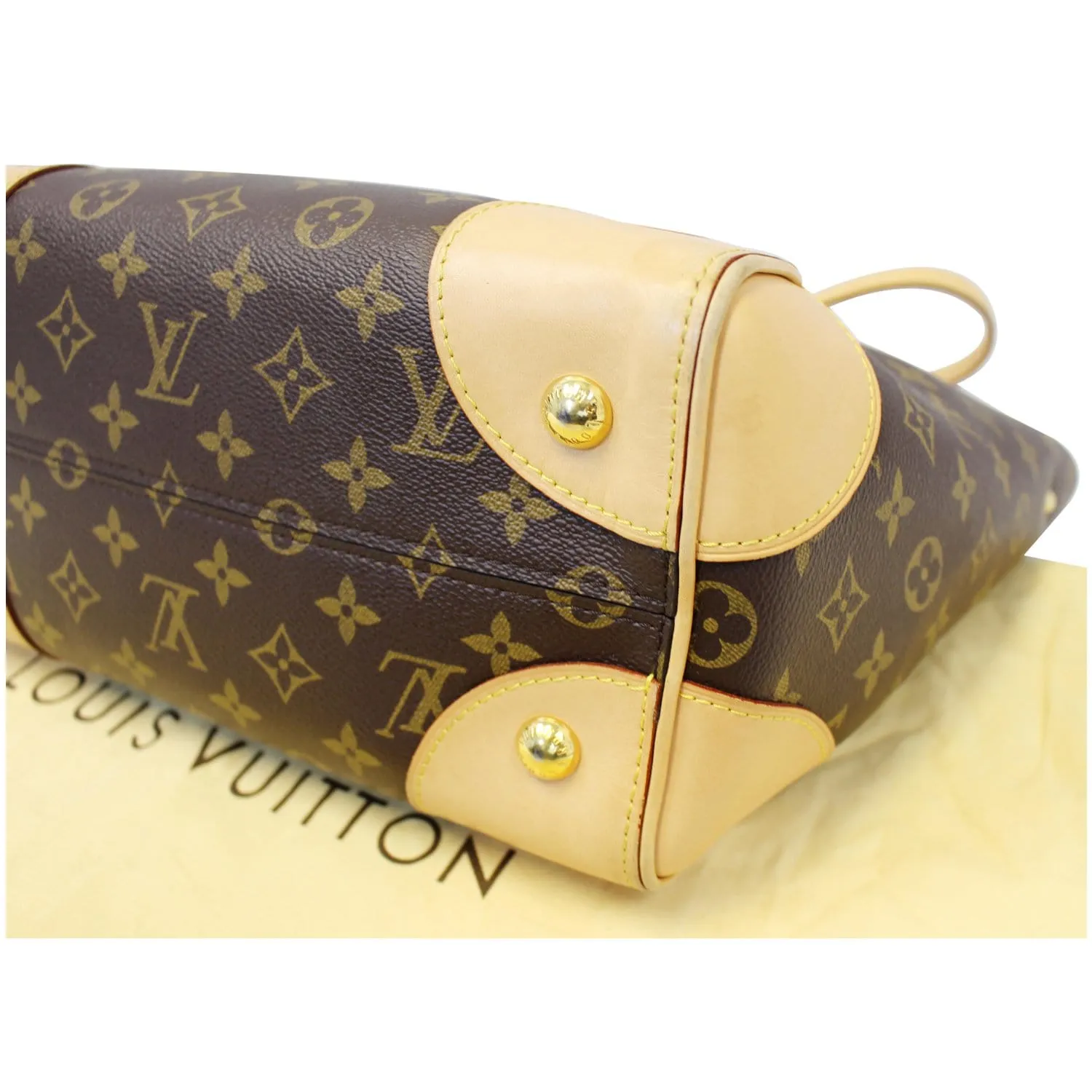LOUIS VUITTON Phenix Monogram Canvas Shoulder Handbag Brown