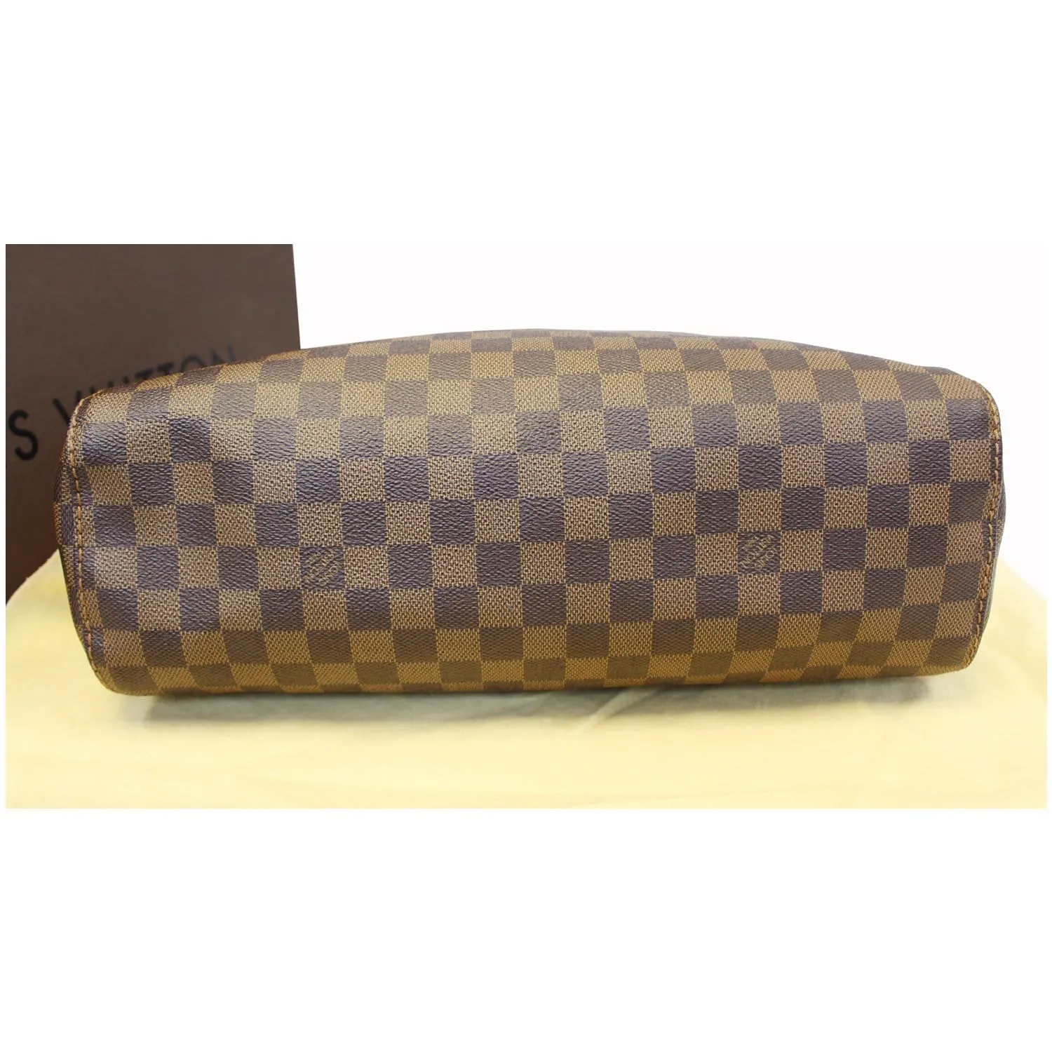LOUIS VUITTON Portobello GM Damier Ebene Shoulder Handbag Brown