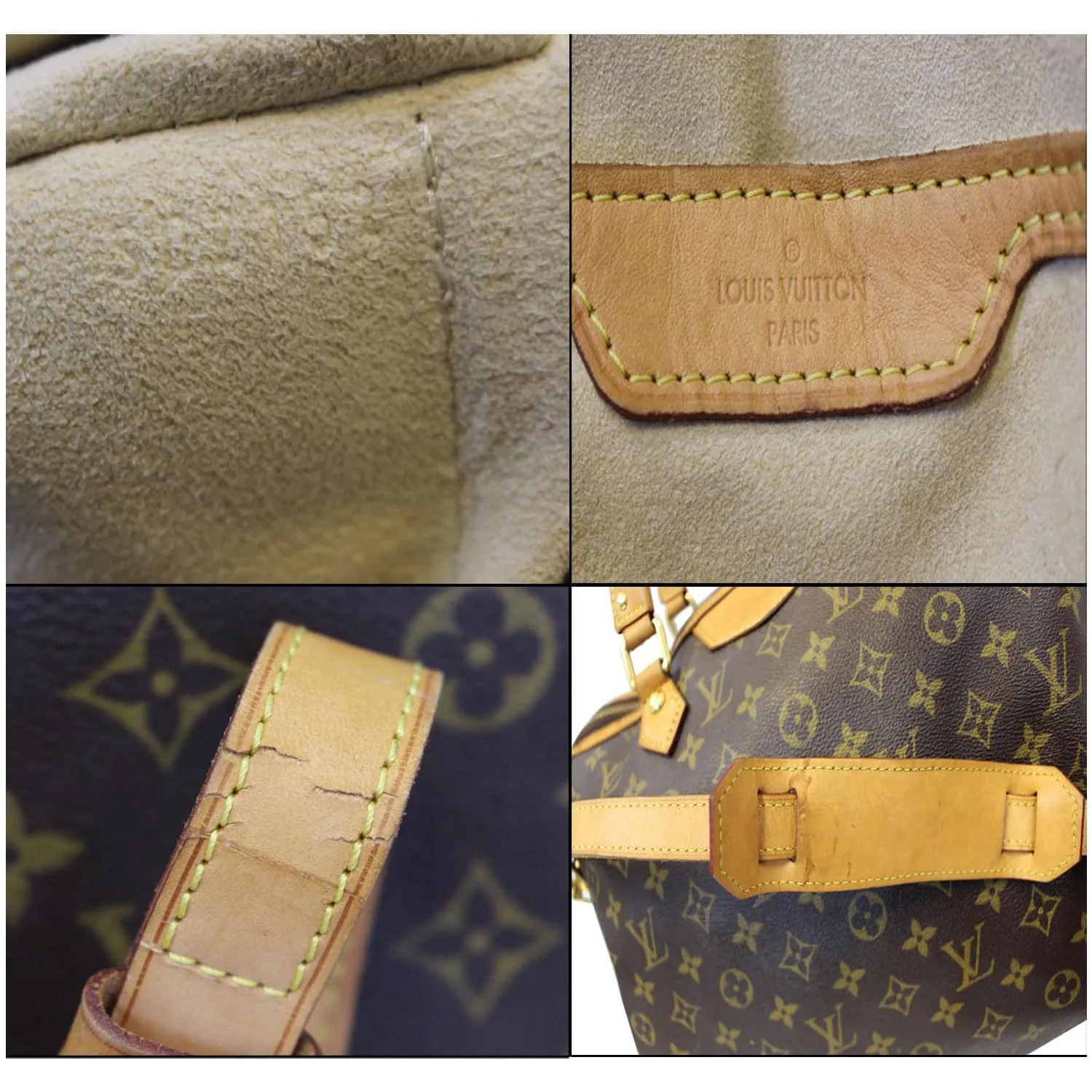 LOUIS VUITTON Retiro GM Monogram Canvas 2 Way Shoulder Bag Brown