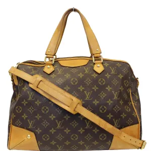 LOUIS VUITTON Retiro GM Monogram Canvas 2 Way Shoulder Bag Brown
