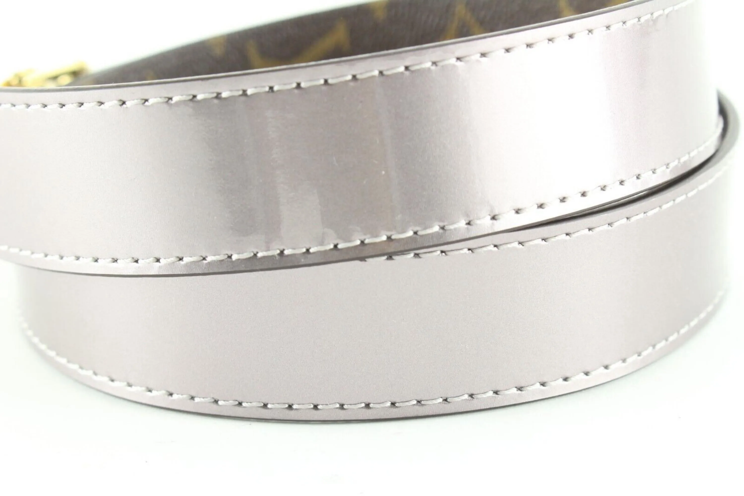 Louis Vuitton Reversible Vernis Monogram Strap Shoulder Bandouliere 1LU0224