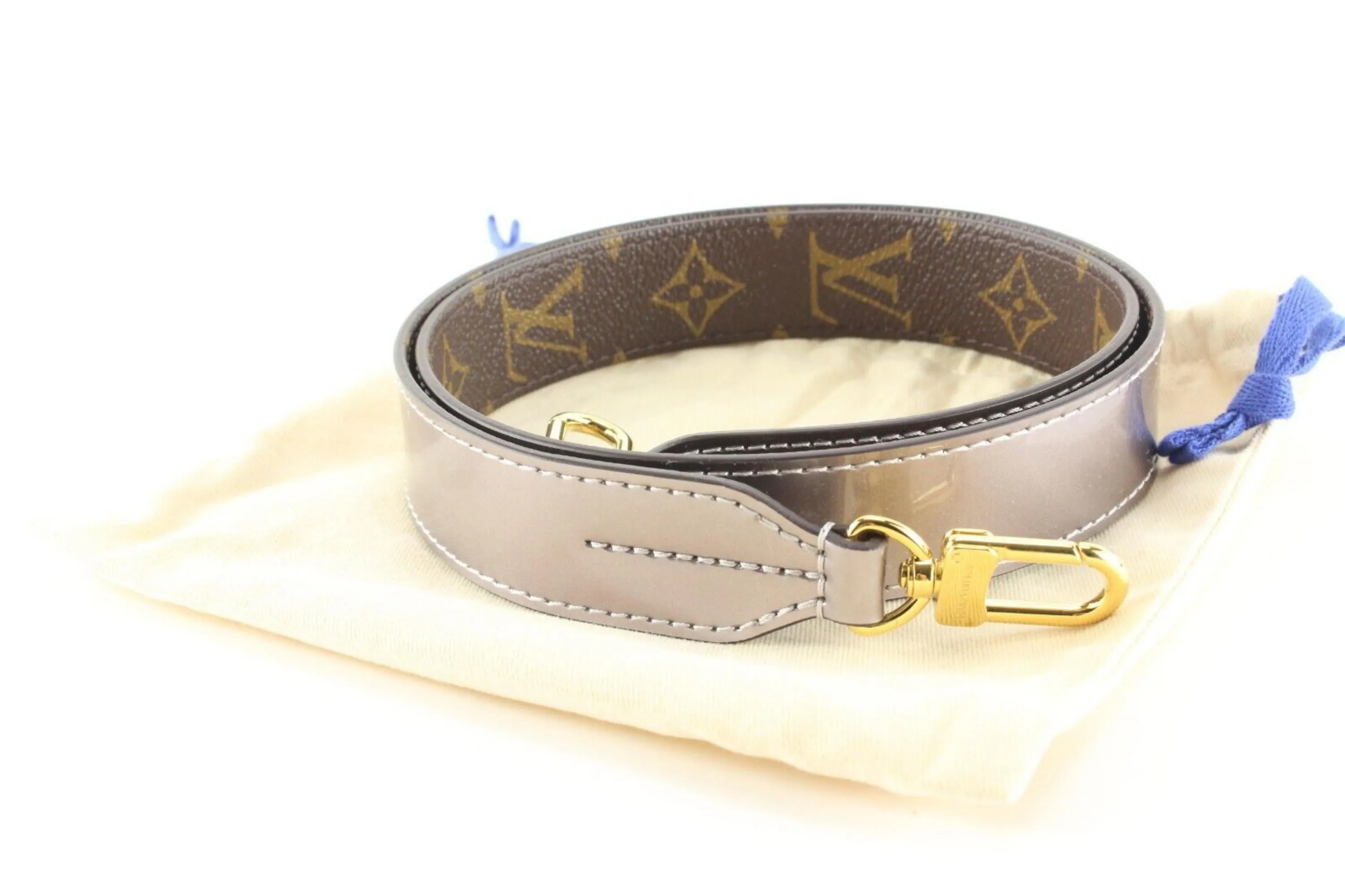 Louis Vuitton Reversible Vernis Monogram Strap Shoulder Bandouliere 1LU0224