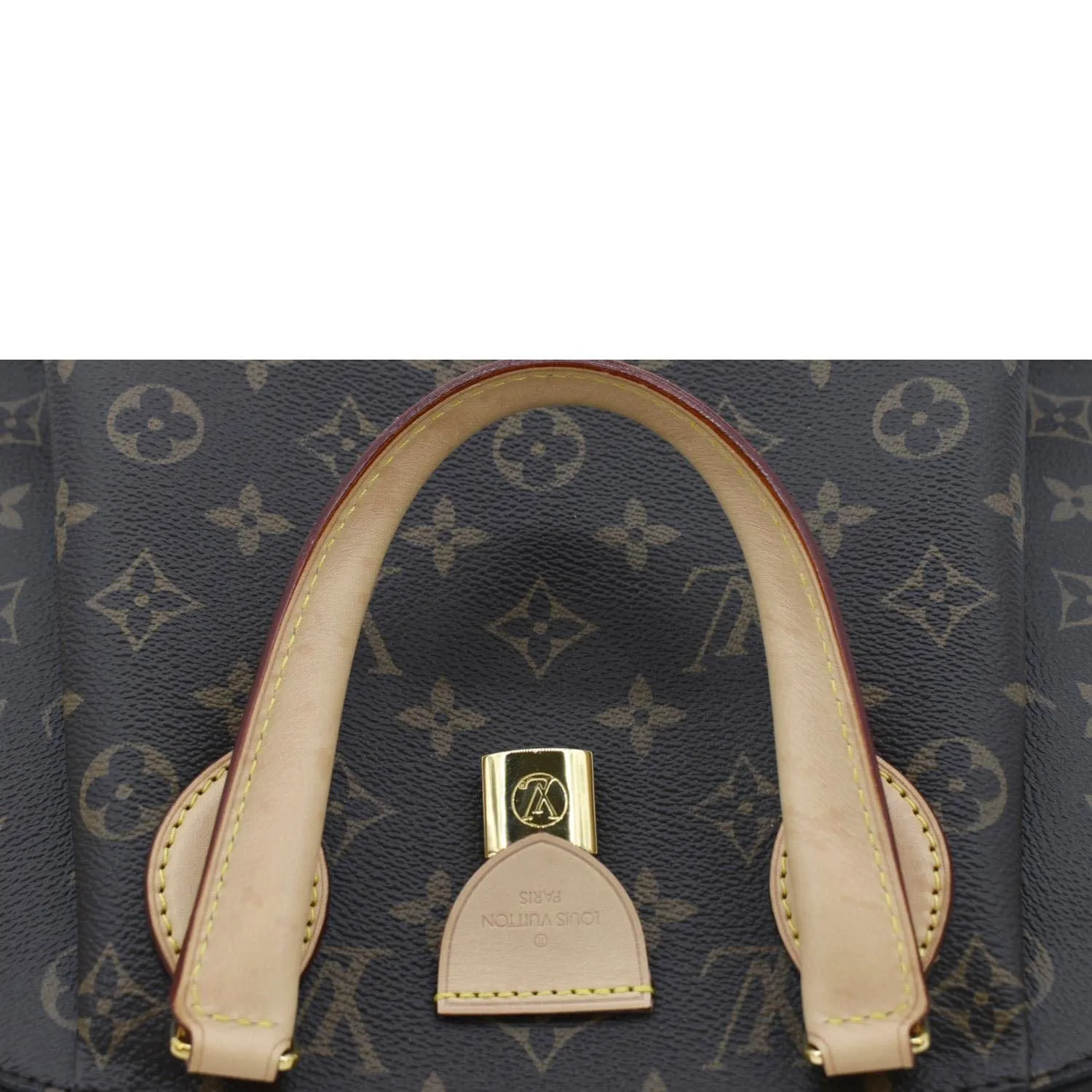 LOUIS VUITTON Rivoli PM Monogram Canvas Shoulder Bag Brown