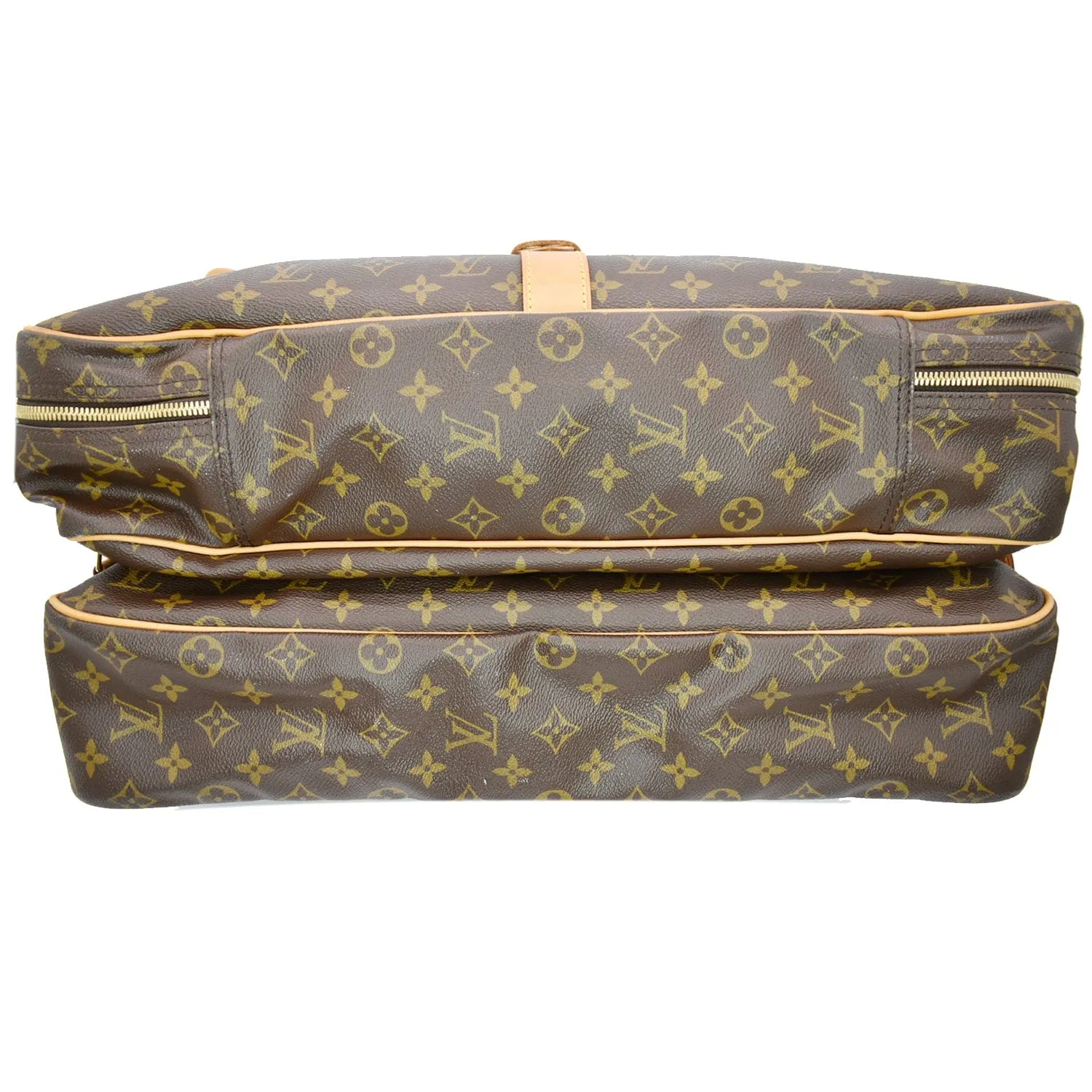 LOUIS VUITTON Sac Chasse Monogram Canvas Hunting Bag Brown