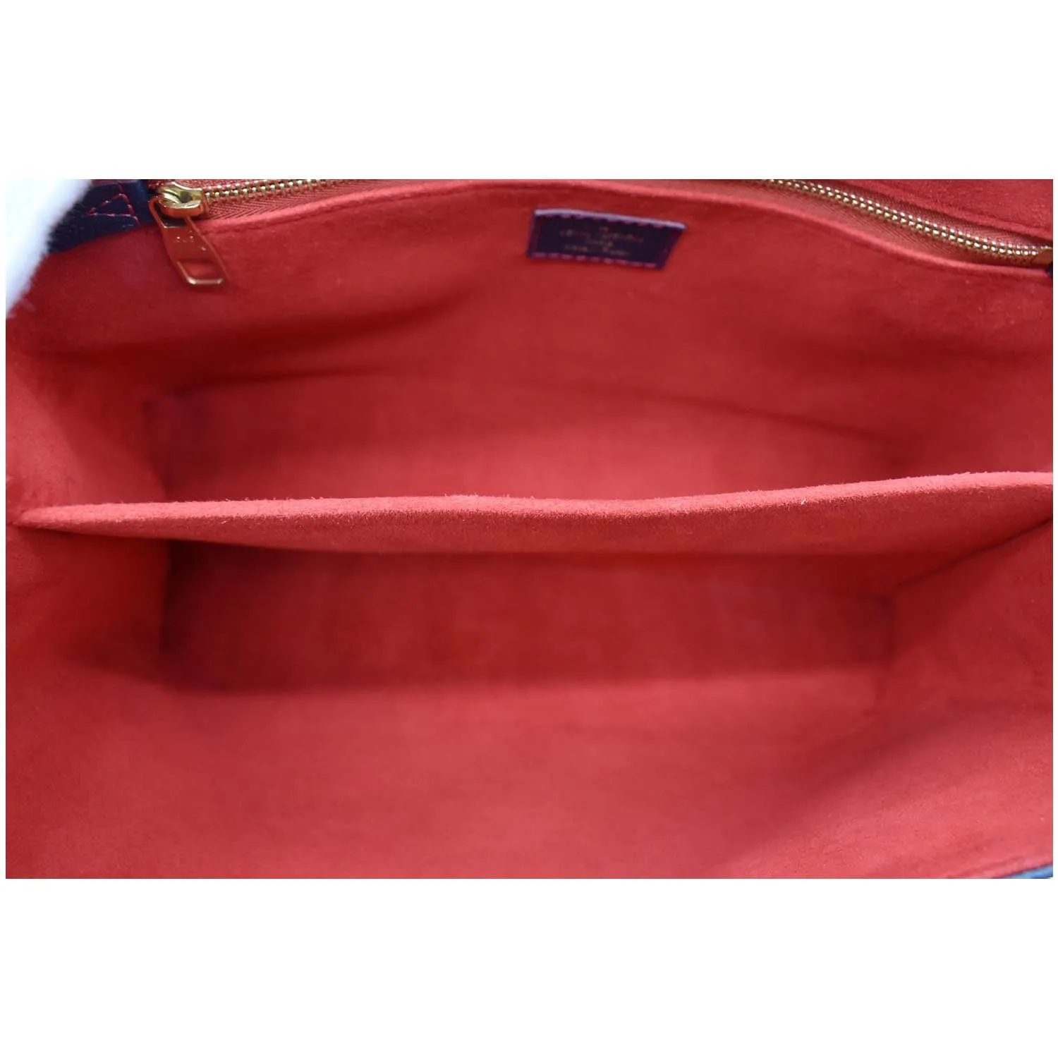 LOUIS VUITTON Saint Germain MM Monogram Empreinte Leather Shoulder Bag Marine Rouge