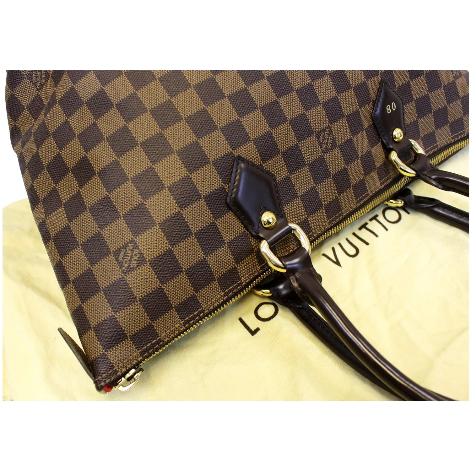 LOUIS VUITTON Saleya MM Damier Ebene Shoulder Bag