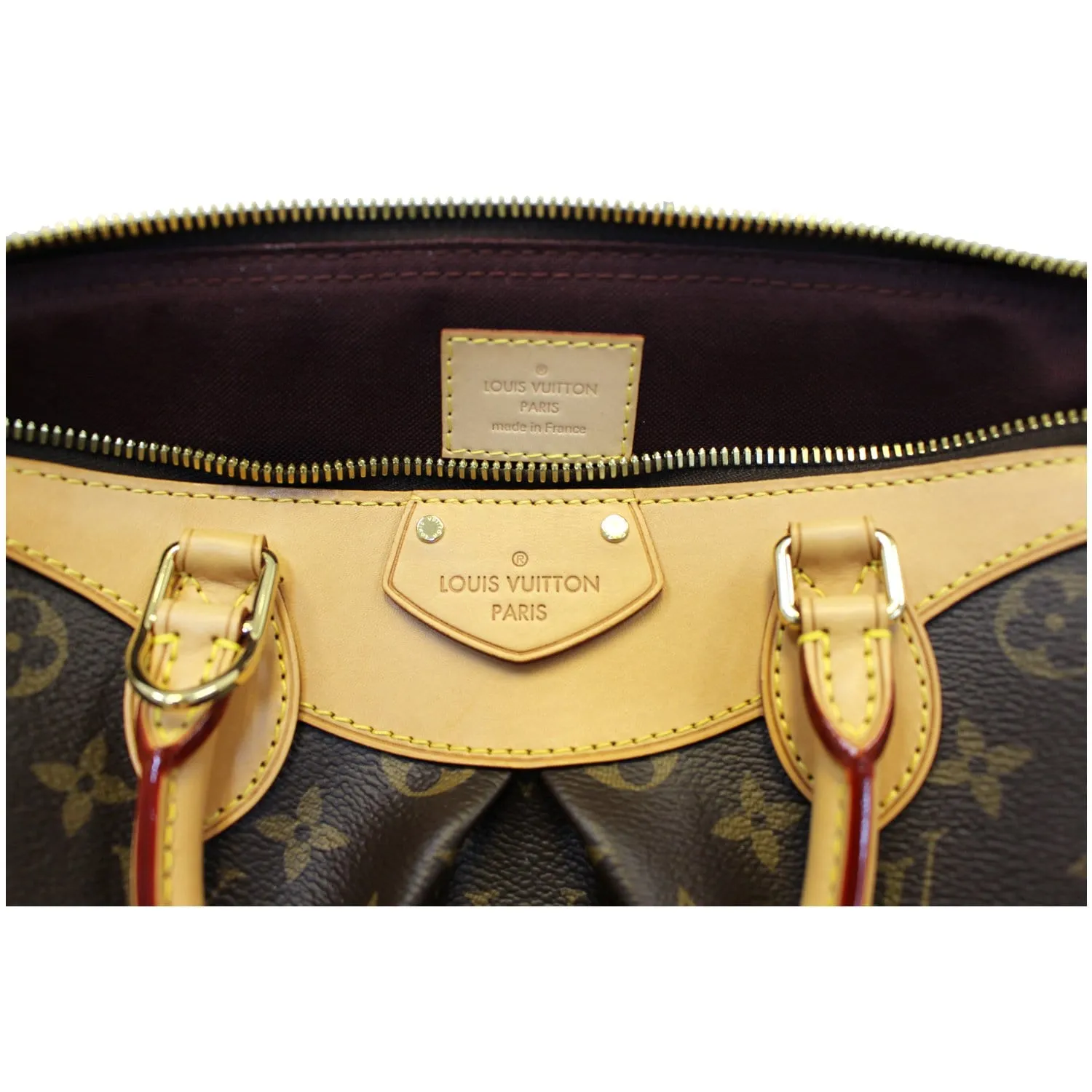 LOUIS VUITTON Segur Monogram Canvas Shoulder Handbag Brown