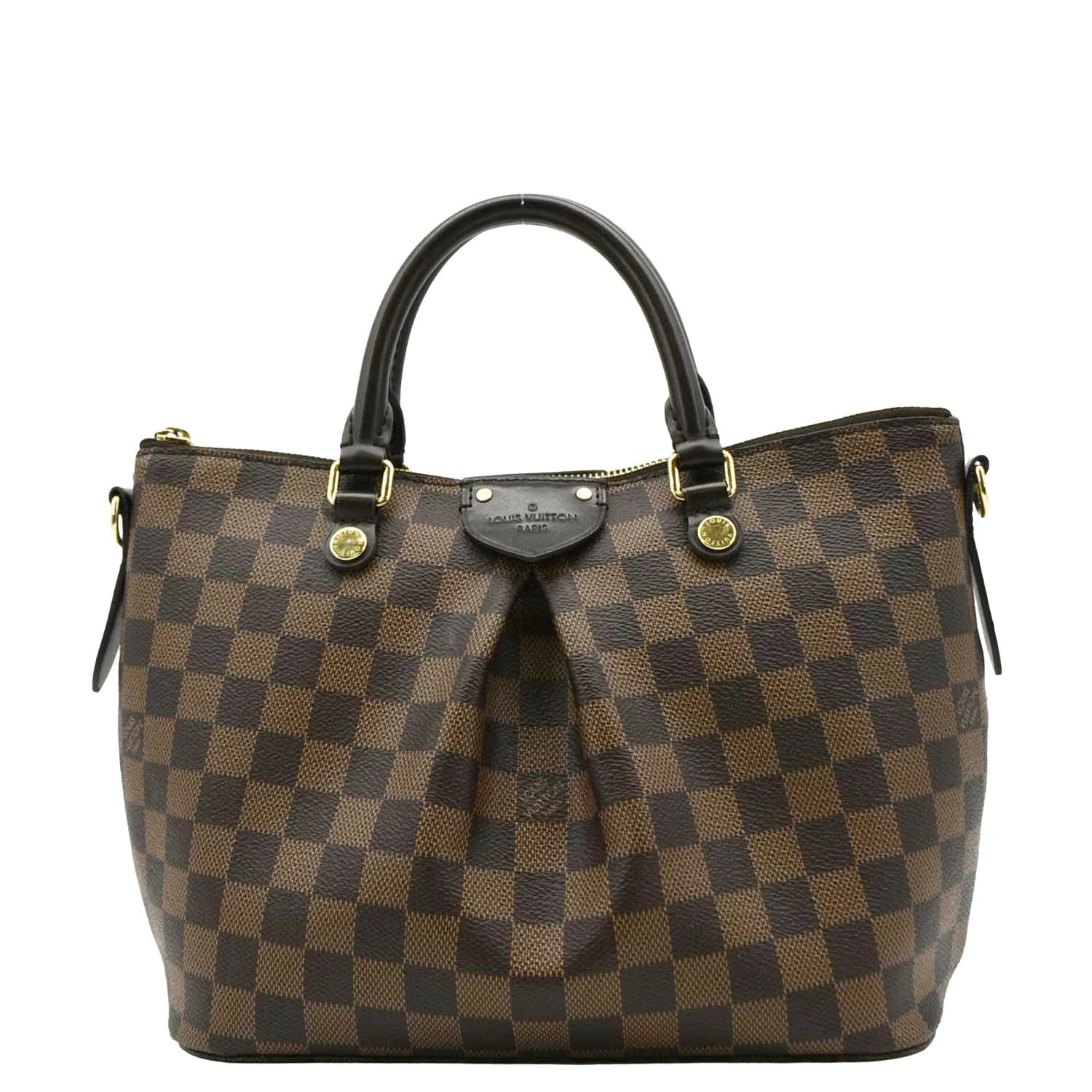 LOUIS VUITTON Siena PM Damier Ebene Shoulder Bag Brown