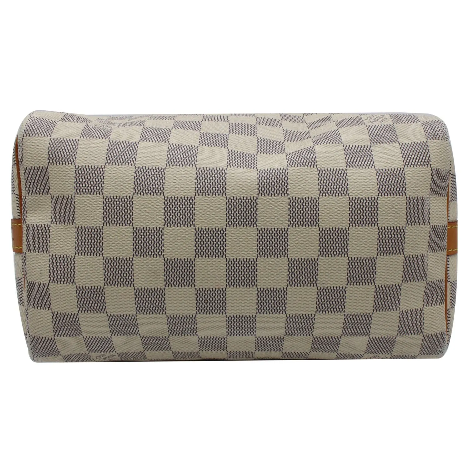 LOUIS VUITTON Speedy 25 Bandouliere Damier Azur Shoulder Bag White