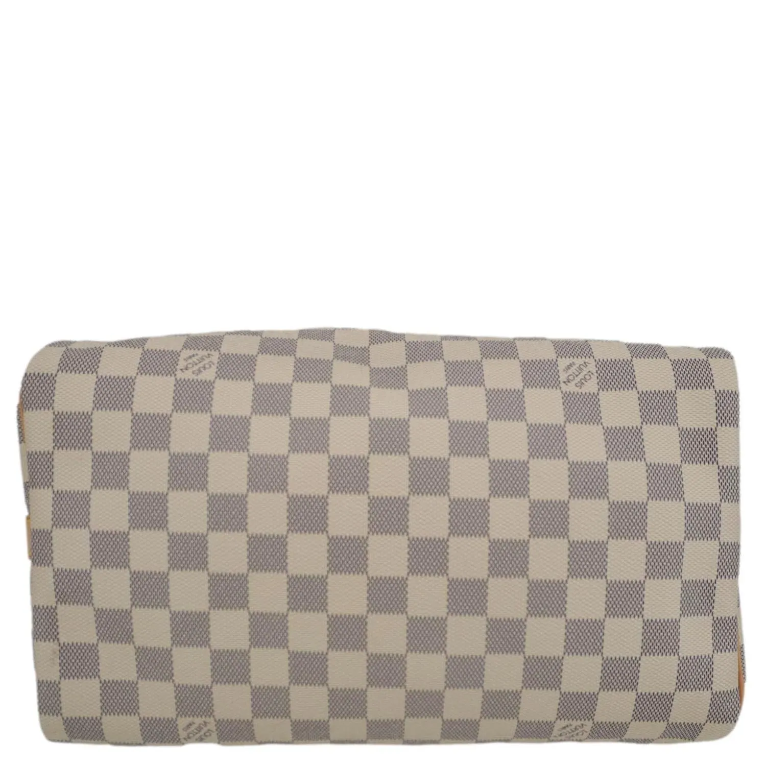 LOUIS VUITTON Speedy 30 Bandouliere Damier Azur Shoulder Bag White
