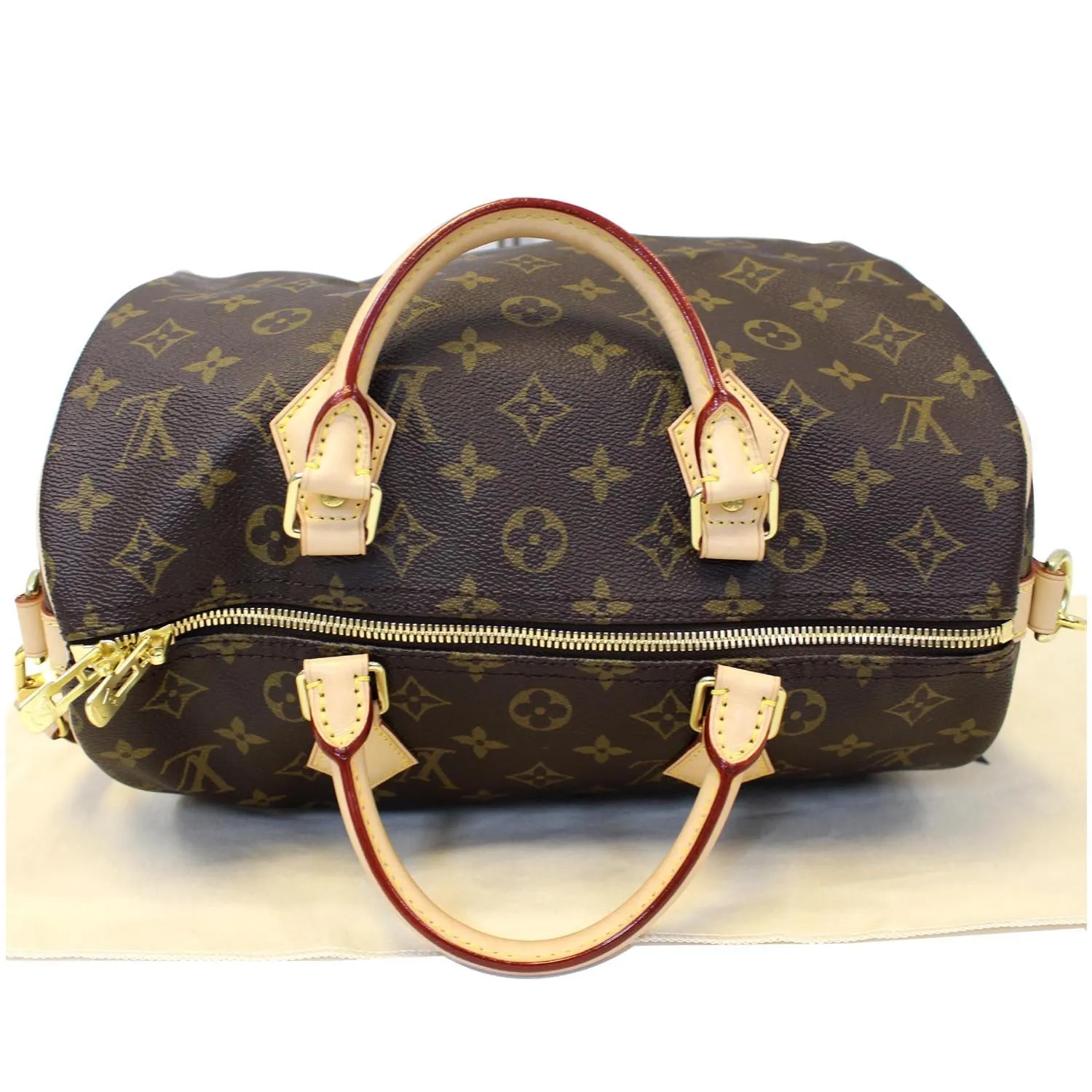 LOUIS VUITTON Speedy 30 Bandouliere Monogram Canvas Shoulder Bag