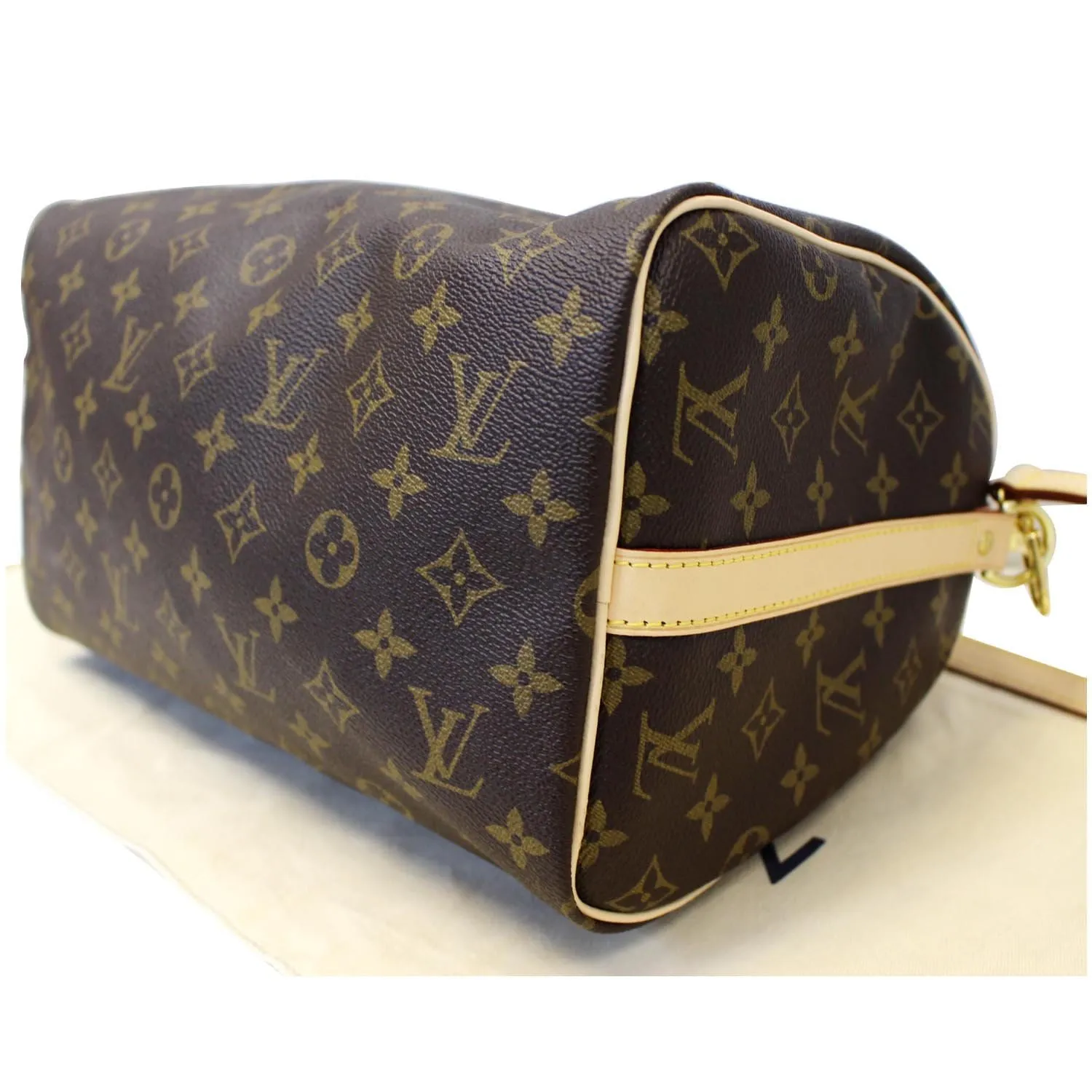 LOUIS VUITTON Speedy 30 Bandouliere Monogram Canvas Shoulder Bag