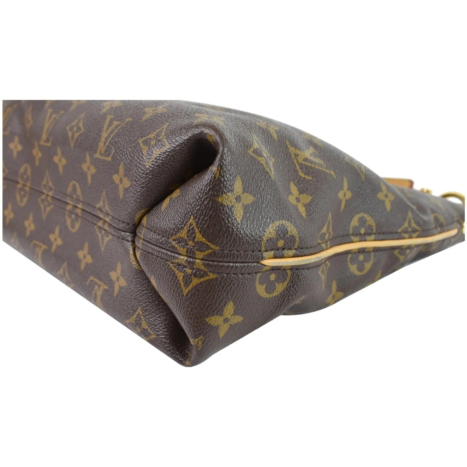 LOUIS VUITTON Sully PM Monogram Canvas Shoulder Bag Brown