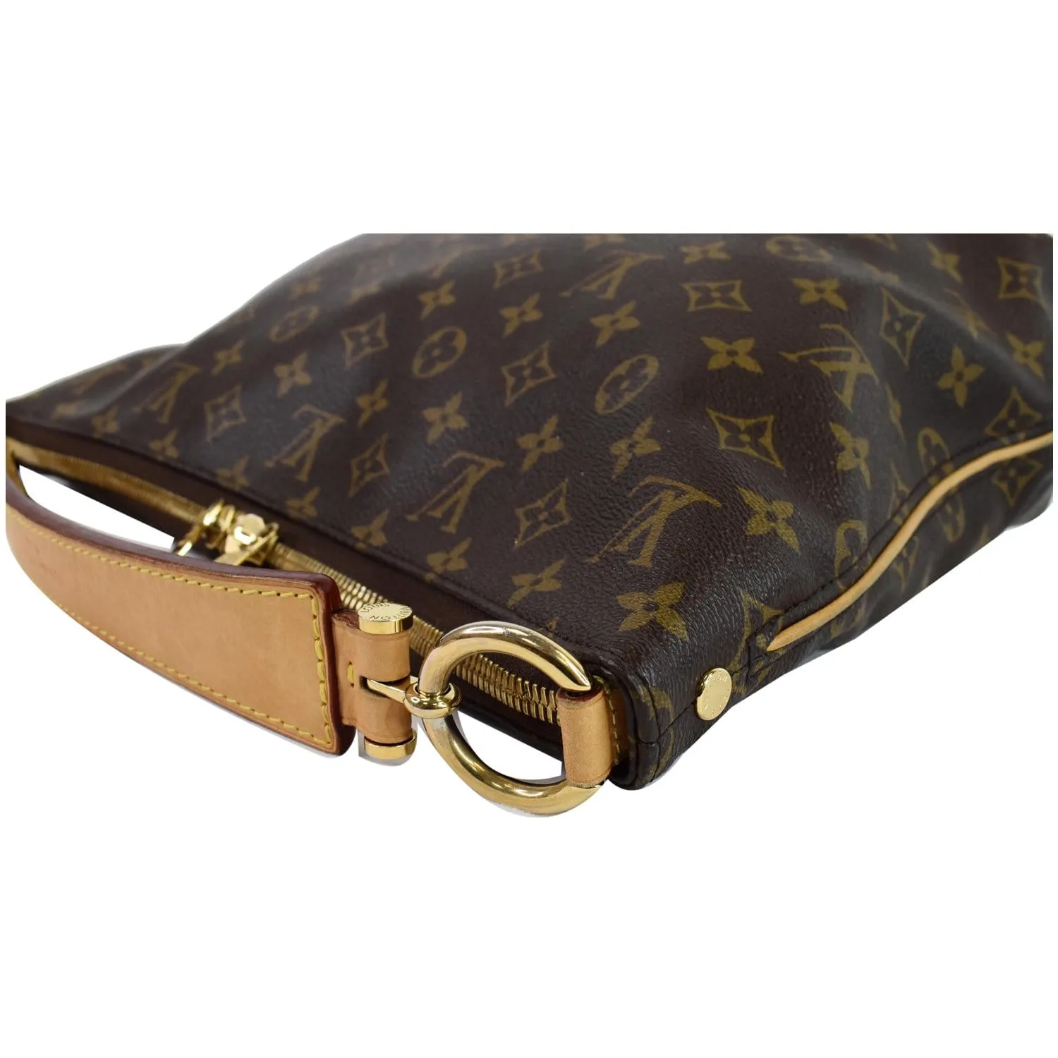 LOUIS VUITTON Sully PM Monogram Canvas Shoulder Bag Brown