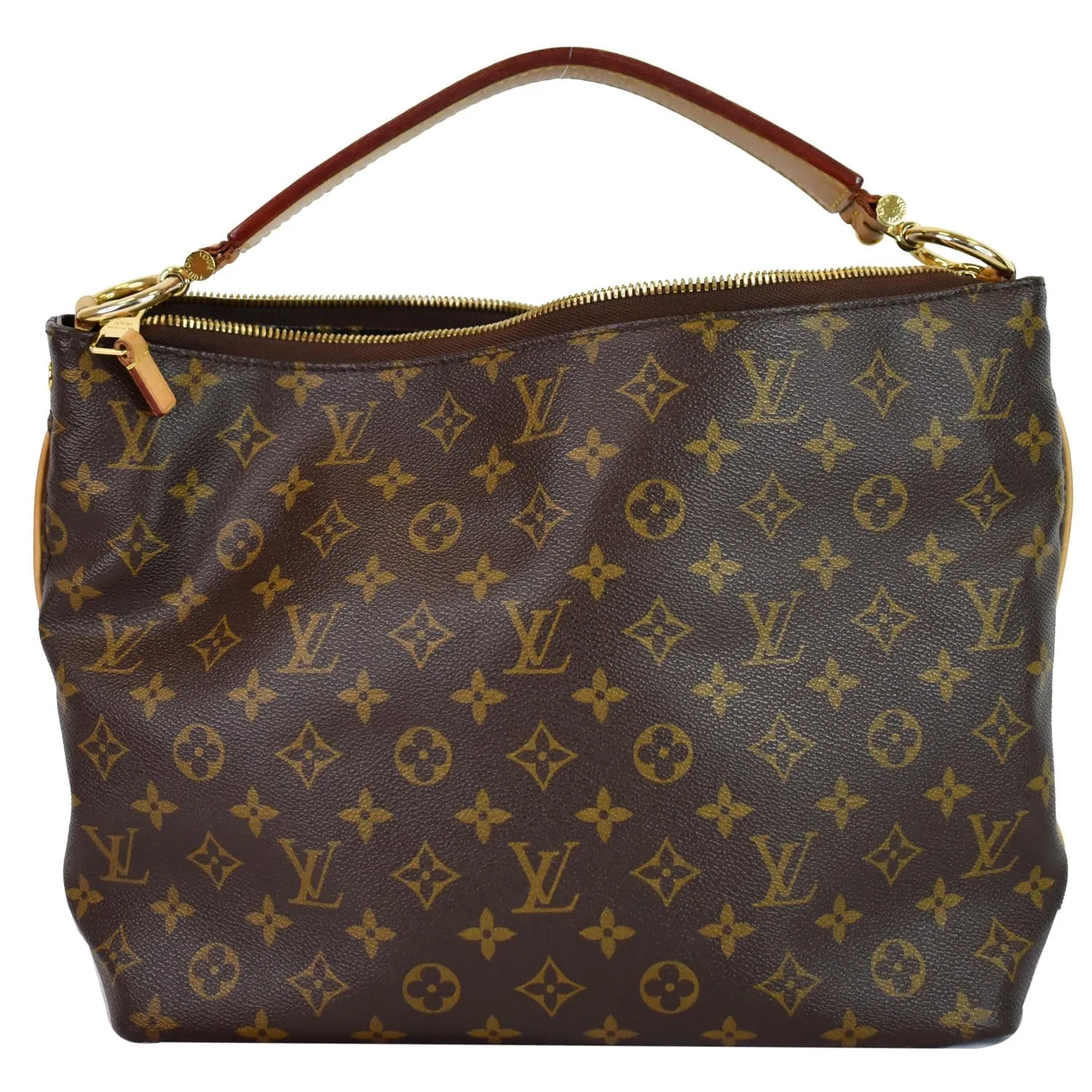 LOUIS VUITTON Sully PM Monogram Canvas Shoulder Bag Brown