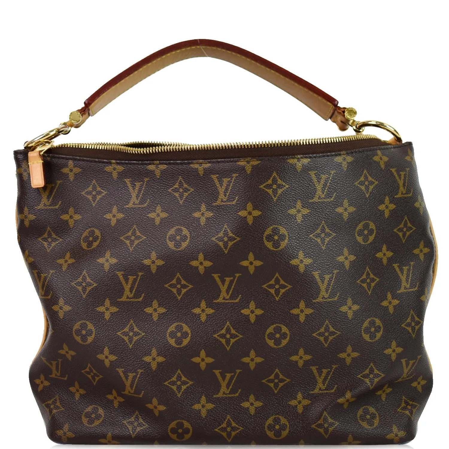 LOUIS VUITTON Sully PM Monogram Canvas Shoulder Bag Brown