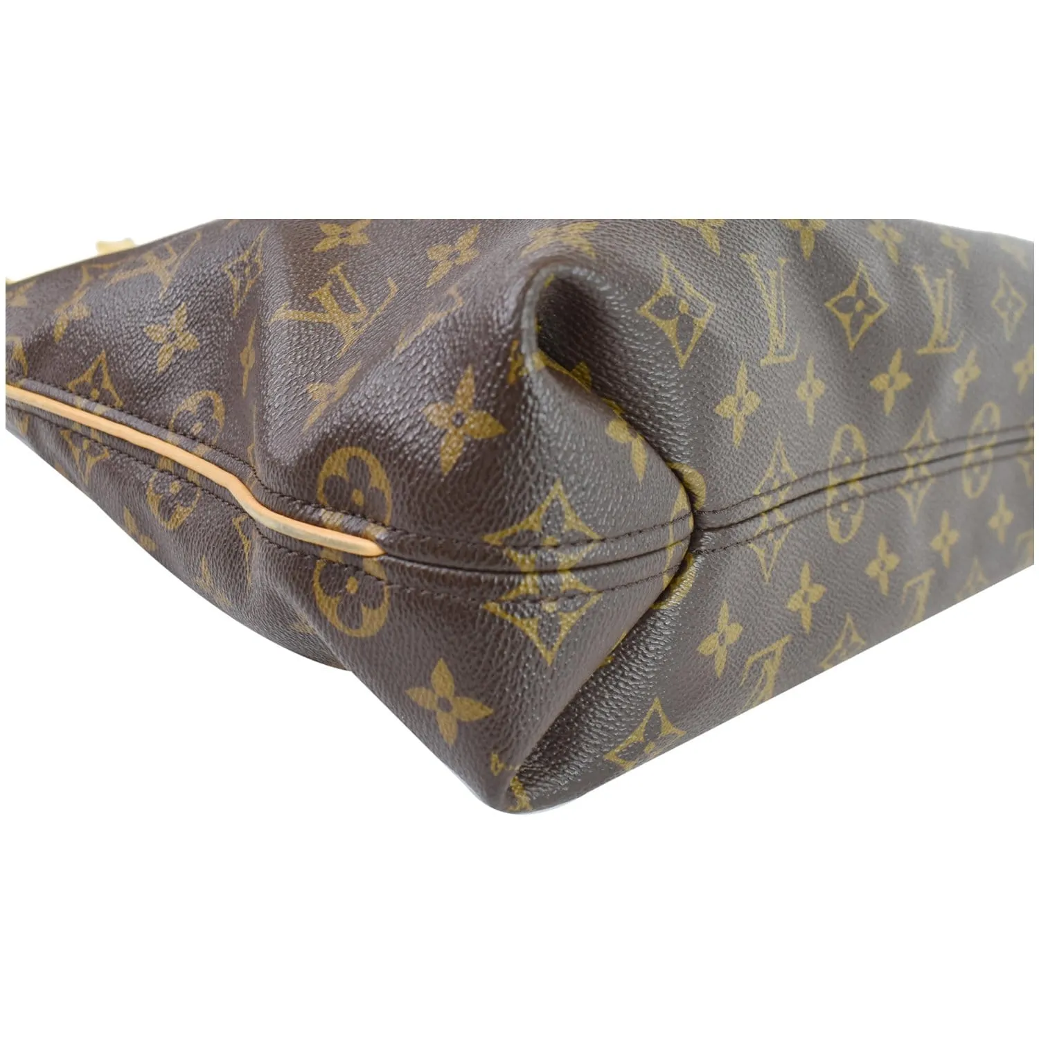 LOUIS VUITTON Sully PM Monogram Canvas Shoulder Bag Brown