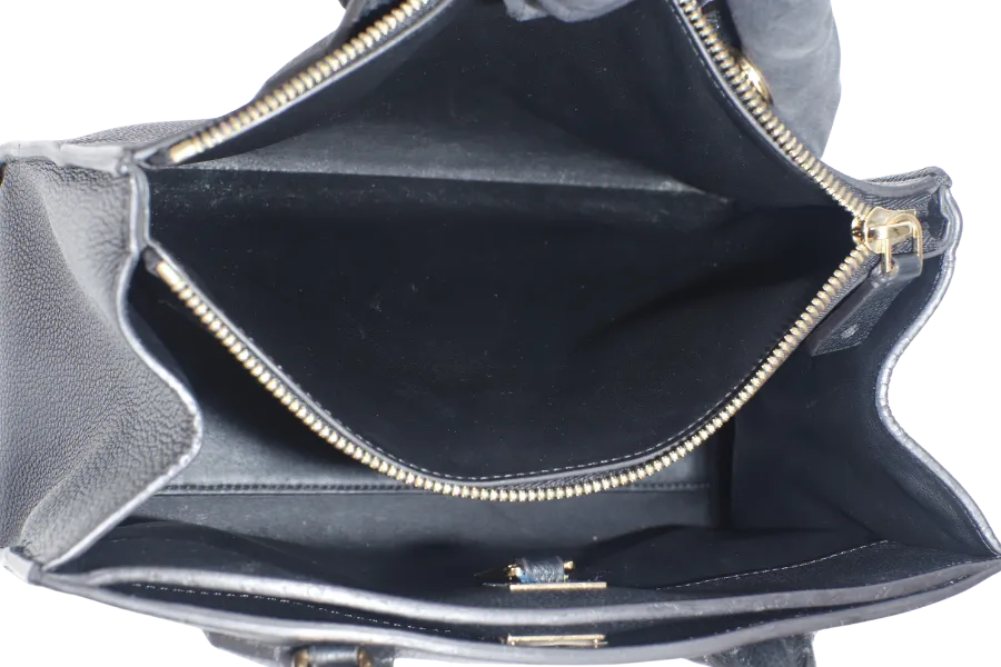 LOUIS VUITTON TAURILLON CITY STEAMER PM BLACK GOLD HARDWARE WITH STRAPS NO DUST COVER